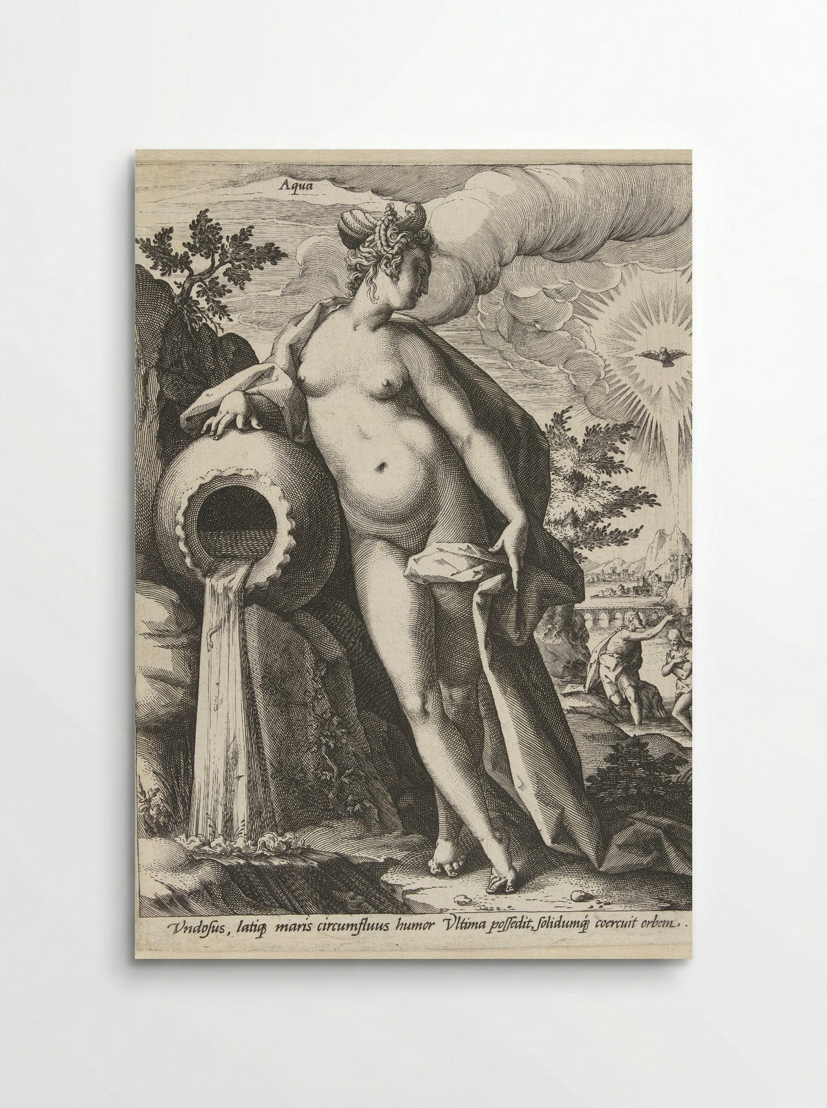 Water (Aqua) - Hendrick Goltzius - Poster
