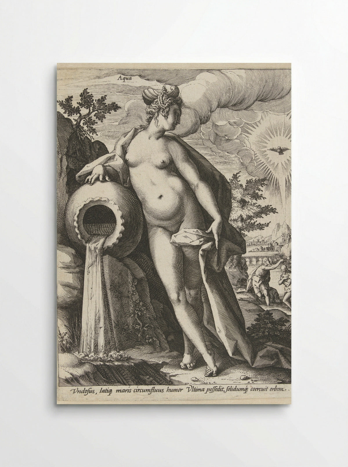 Water (Aqua) - Hendrick Goltzius - Poster