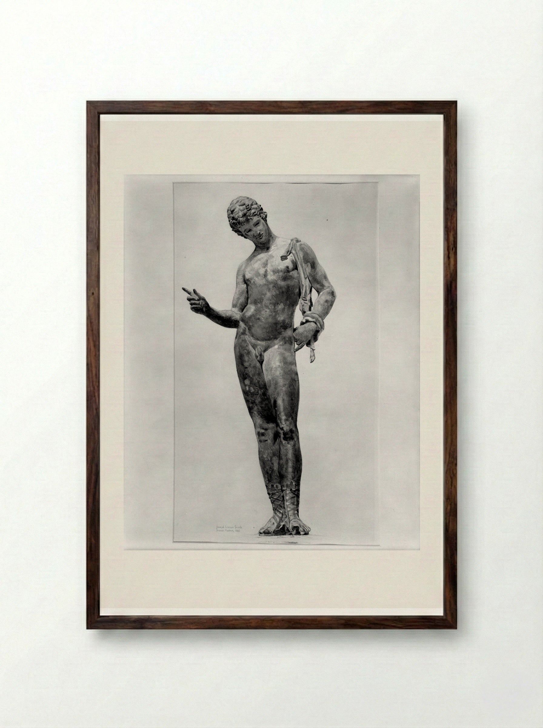Water Carrier, after antiquity - Joseph Lindon Smith - Framed Print Dark Wood