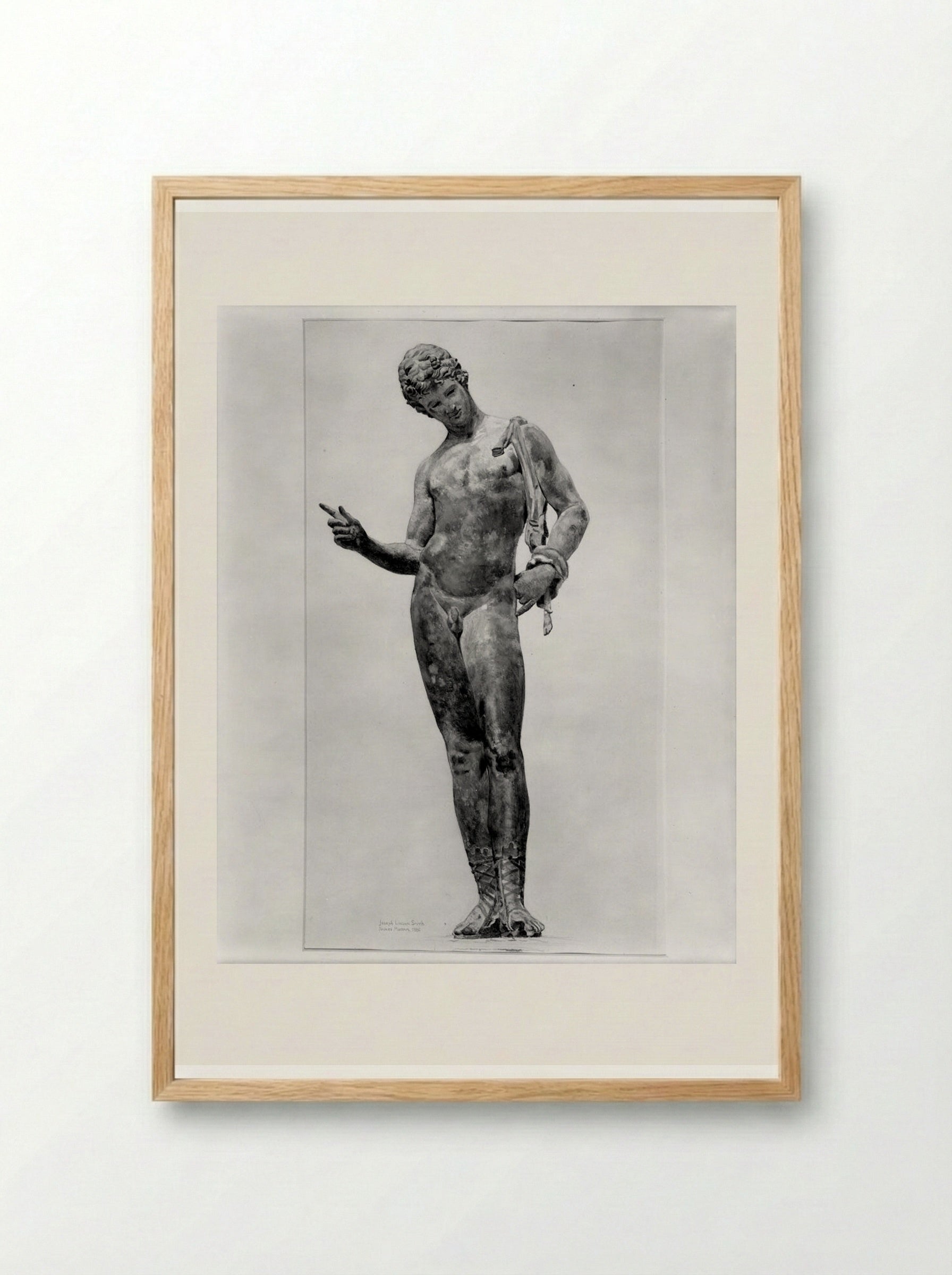 Water Carrier, after antiquity - Joseph Lindon Smith - Framed Print Wood