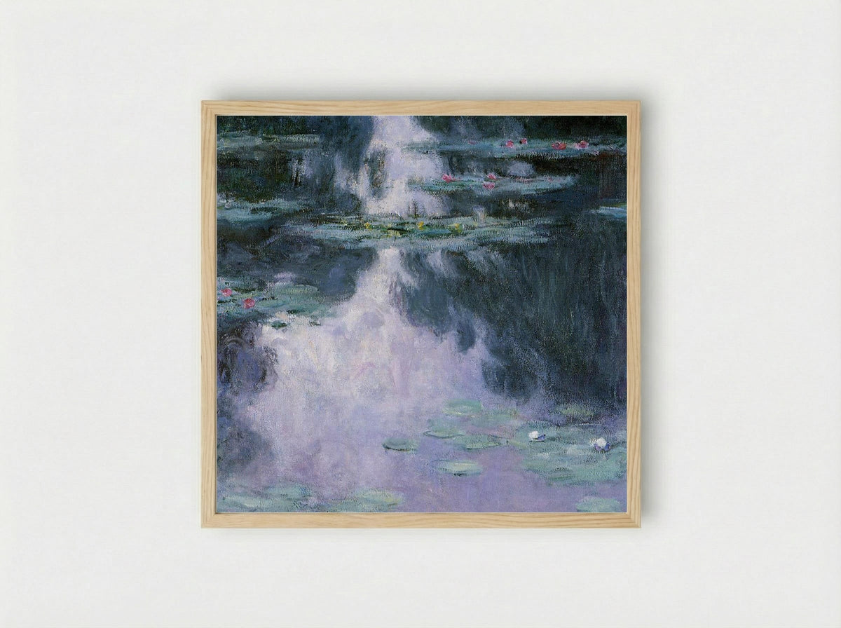 Water Lilies (Nympheas) - Claude Monet - Framed Print Wood