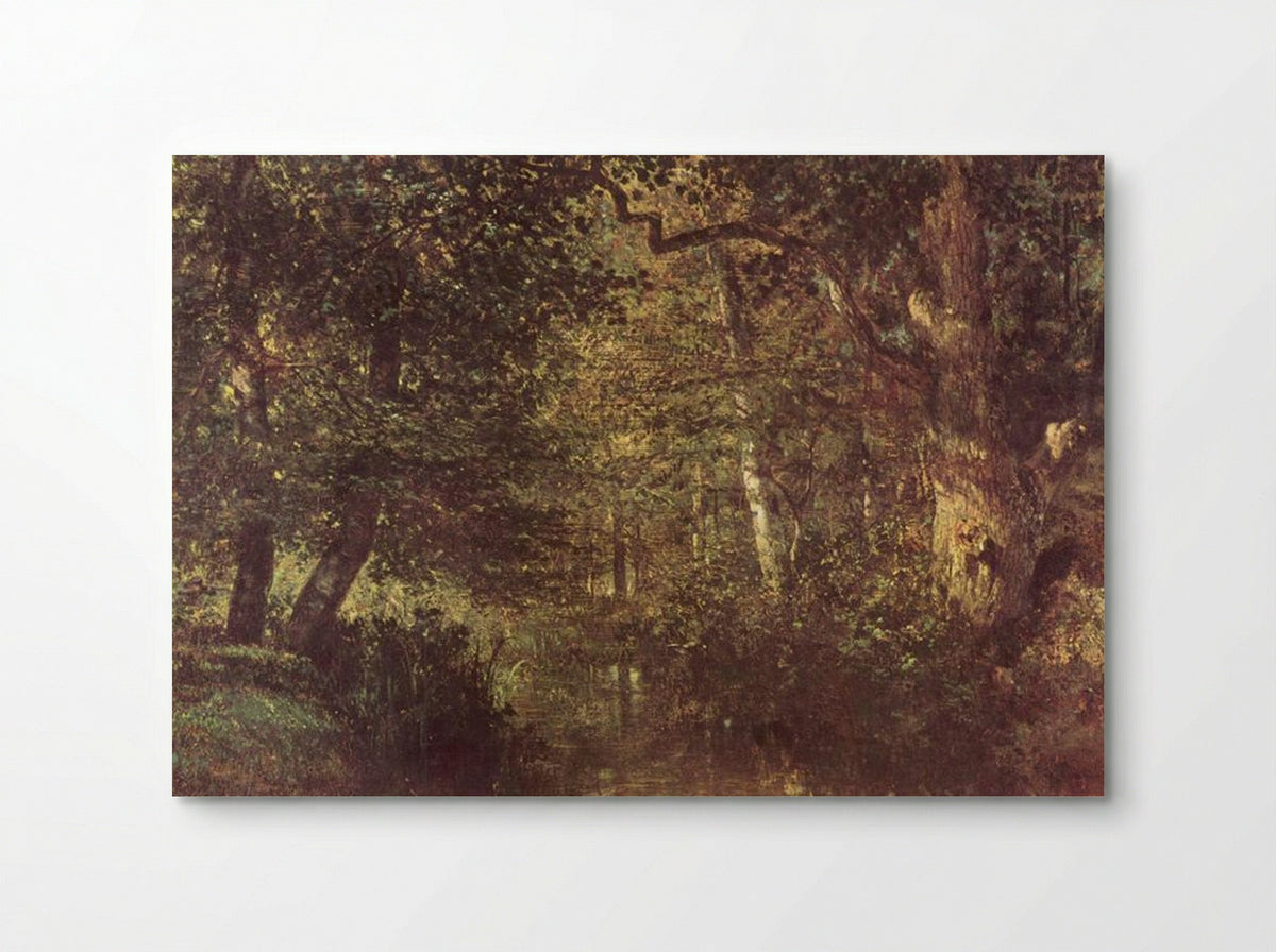 Watercourse in the Woods - Constant Troyon - Poster
