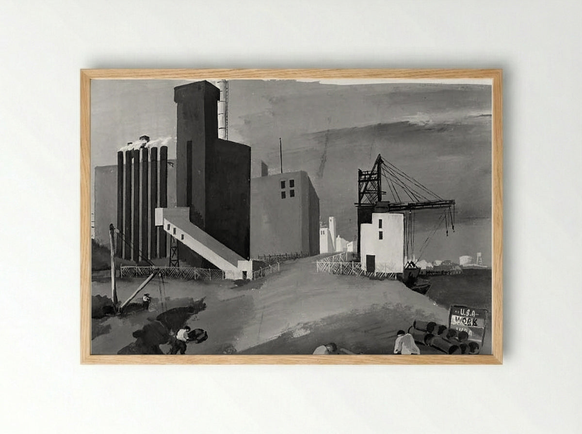 Waterfront - Joseph Kaplan - Framed Print Wood