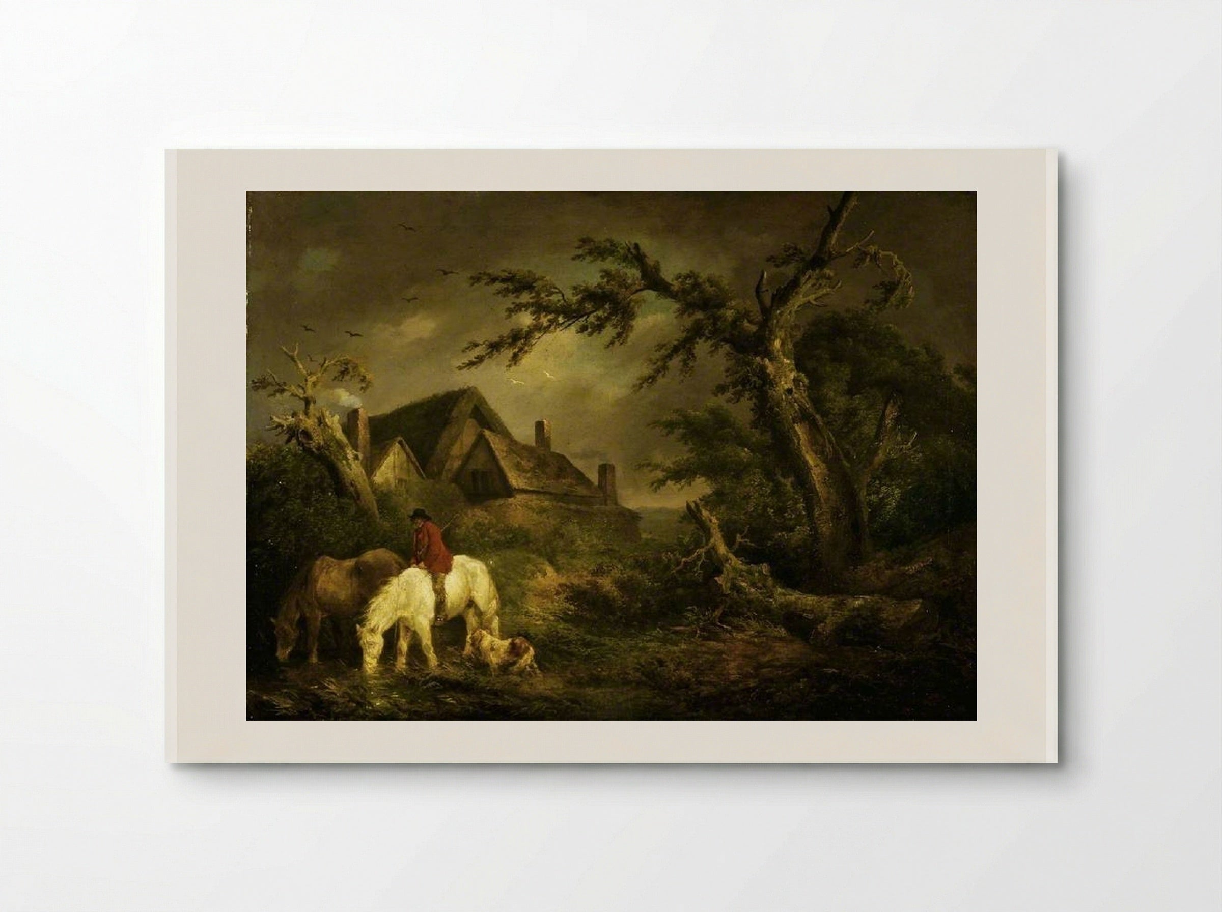 Watering Horses - George Morland - Poster