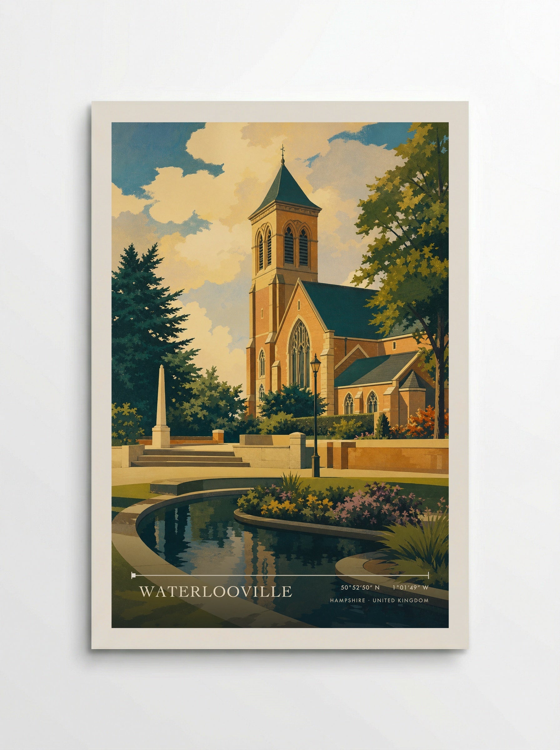 Waterlooville Hampshire United Kingdom Travel Poster - Poster