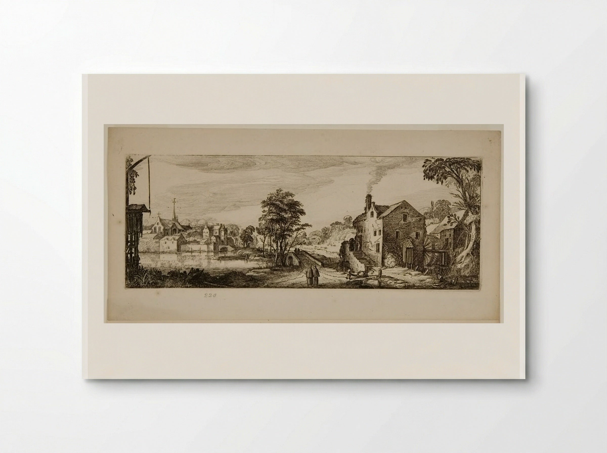 Watermill near a Village - Jan van de Velde II - Poster