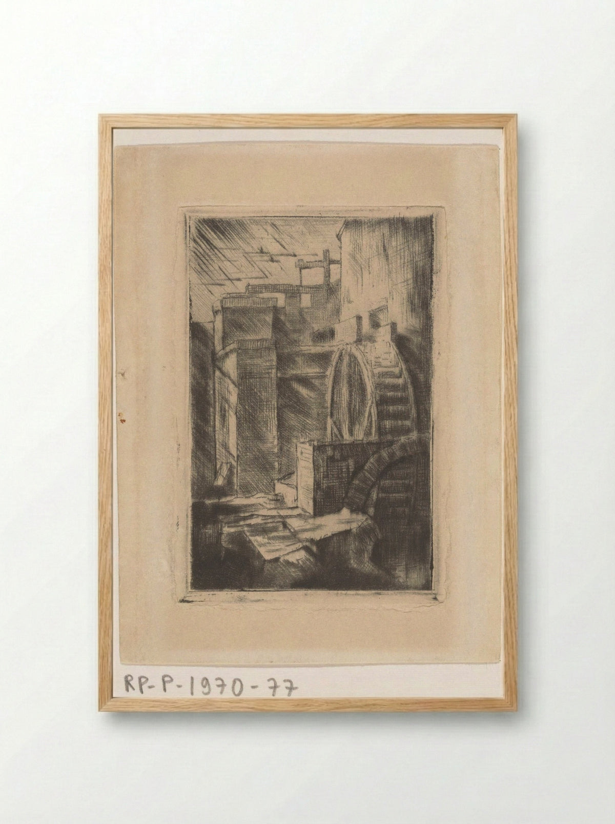 Watermolen - Willem van Konijnenburg - Framed Print Wood