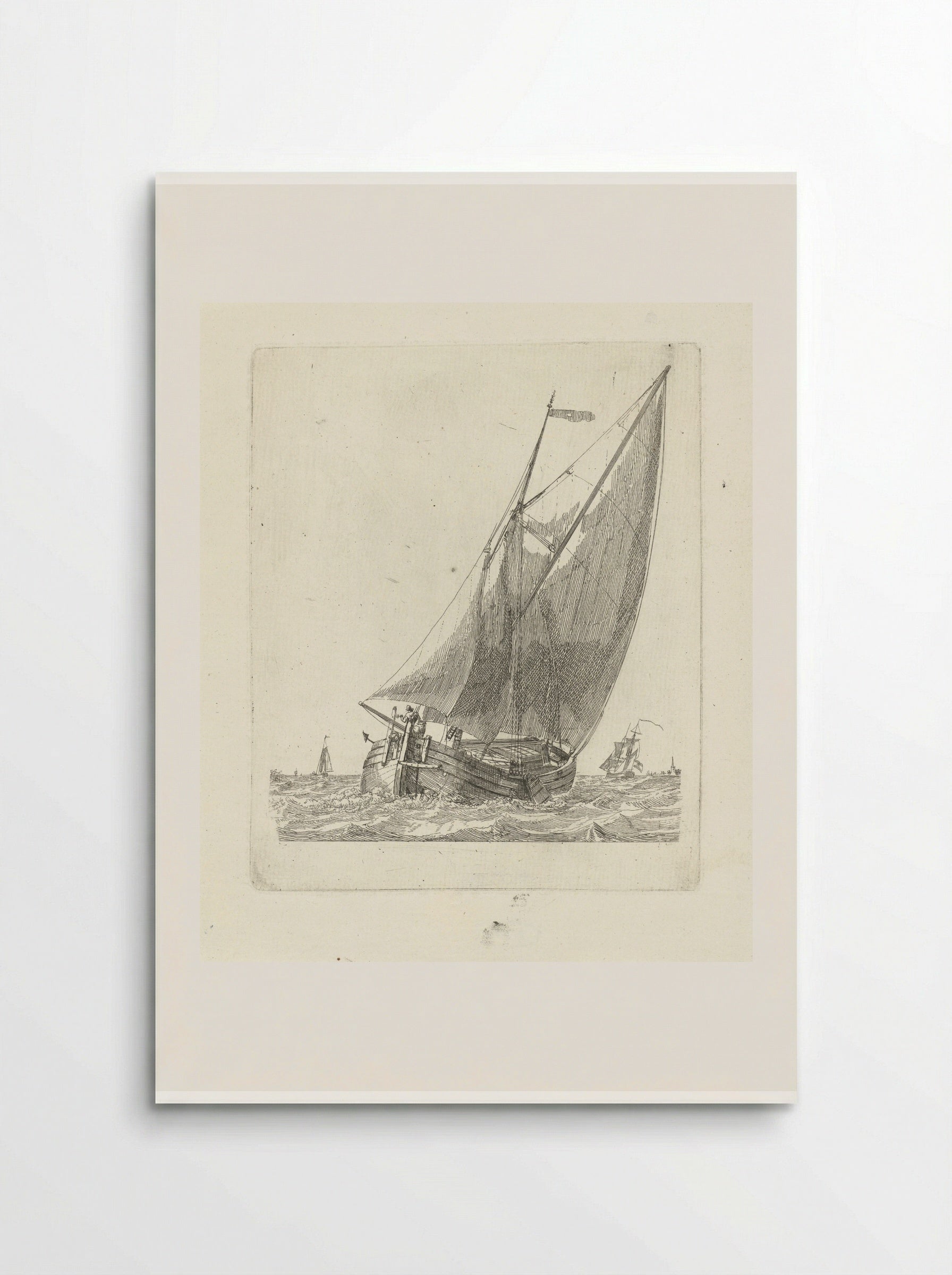 Waterschip dat zout water haalt - Gerrit Groenewegen - Poster