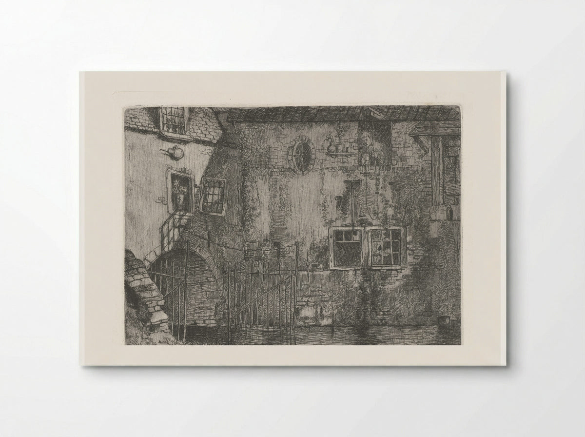 Waterslootse Poort te Delft - Jacobus Ludovicus Cornet - Poster