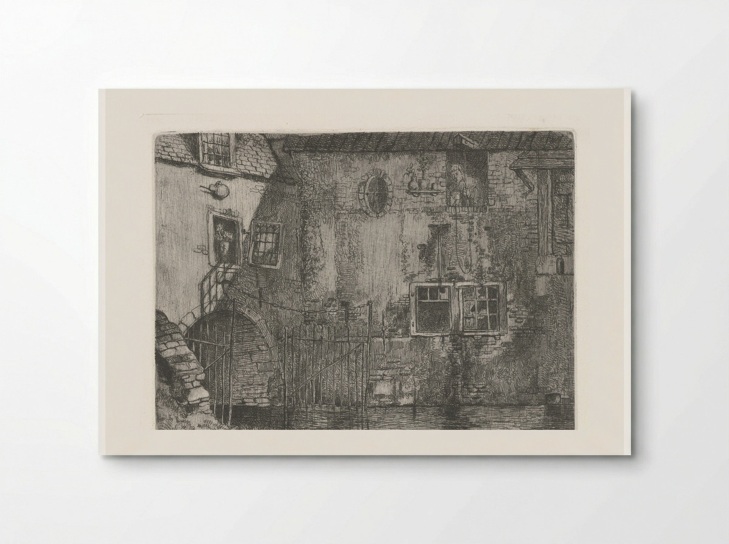 Waterslootse Poort te Delft - Jacobus Ludovicus Cornet - Poster