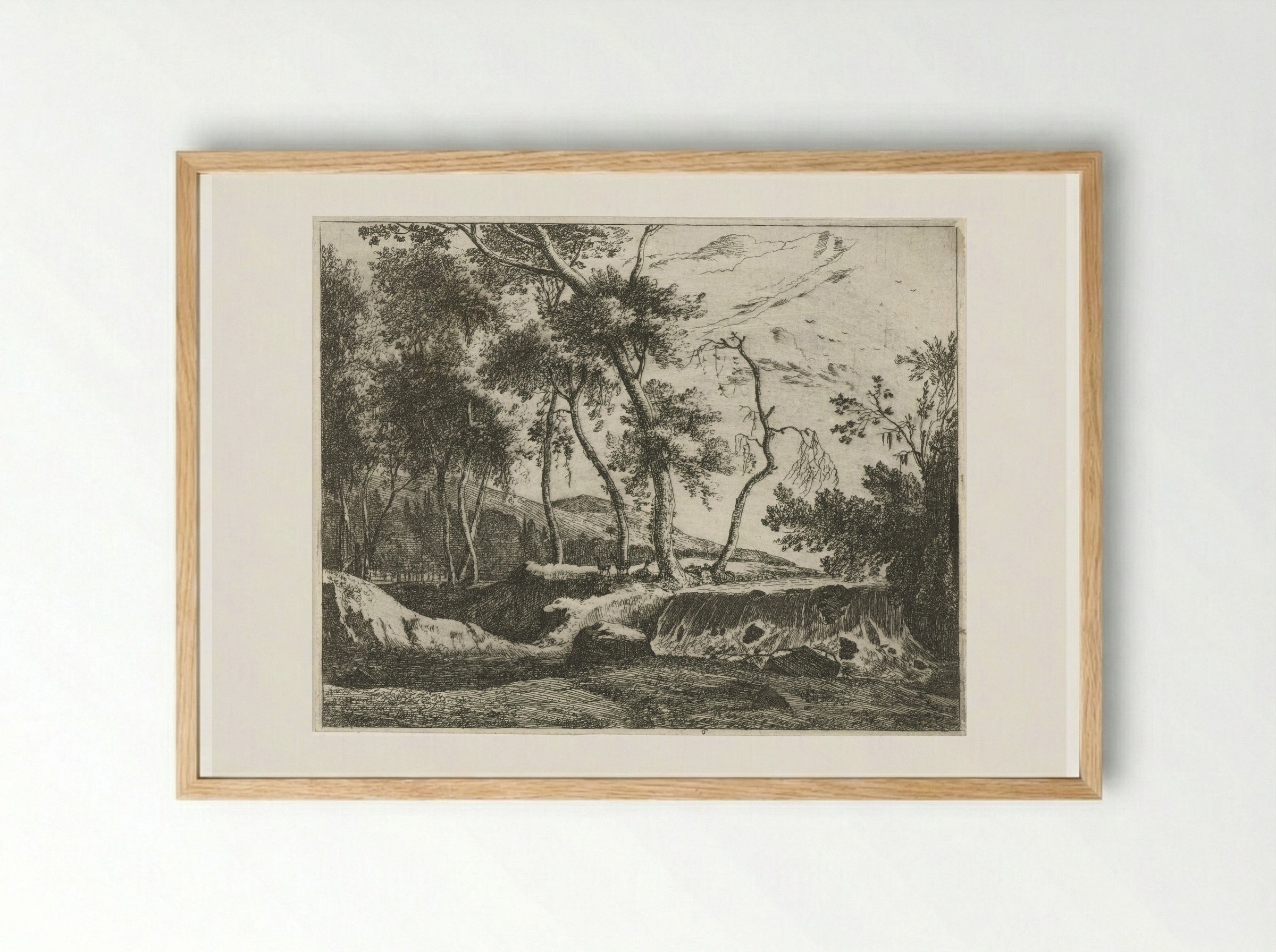 Waterval - Roelant Roghman - Framed Print Wood