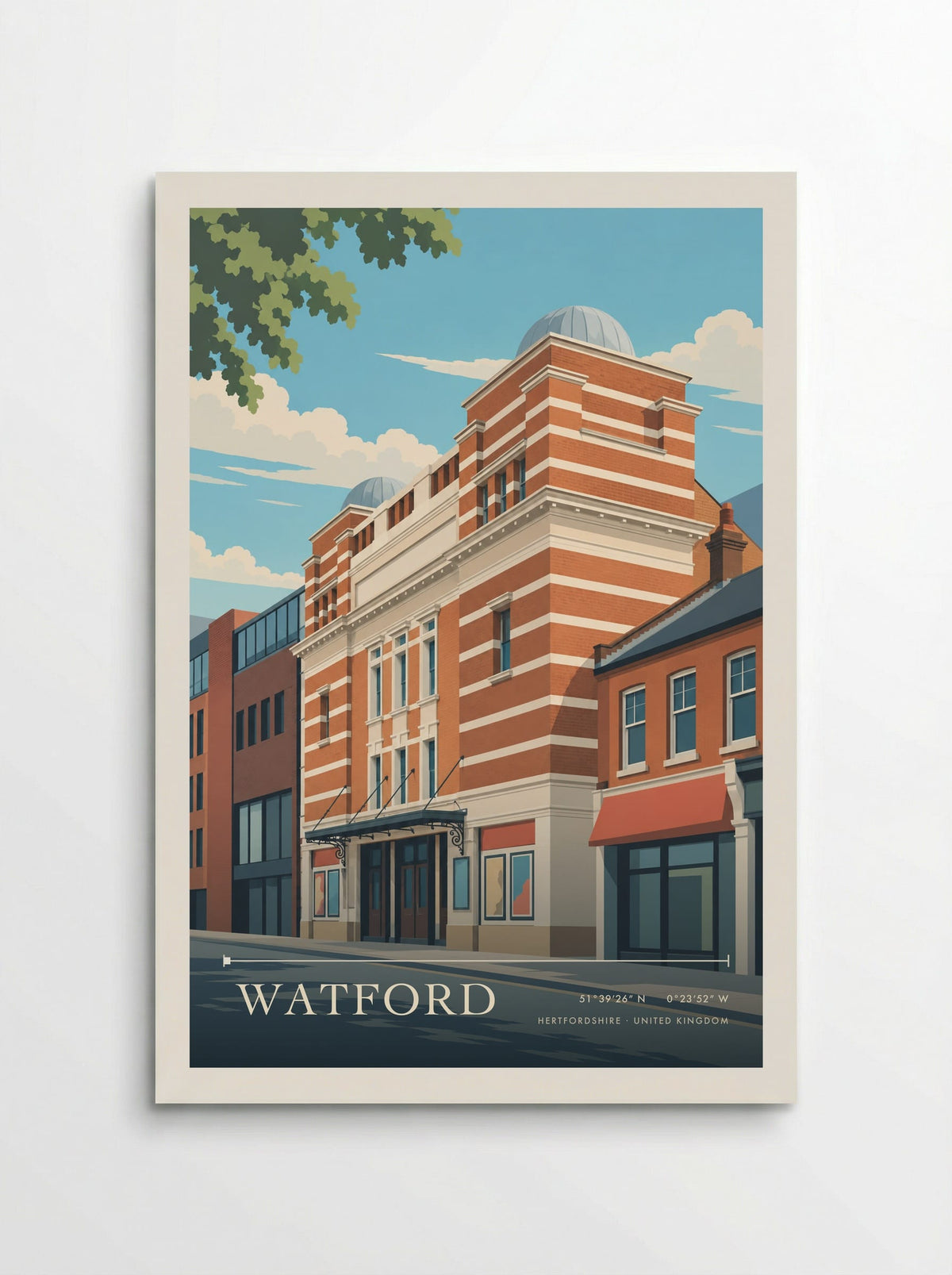 Watford, Hertfordshire | Travel Poster - Poster