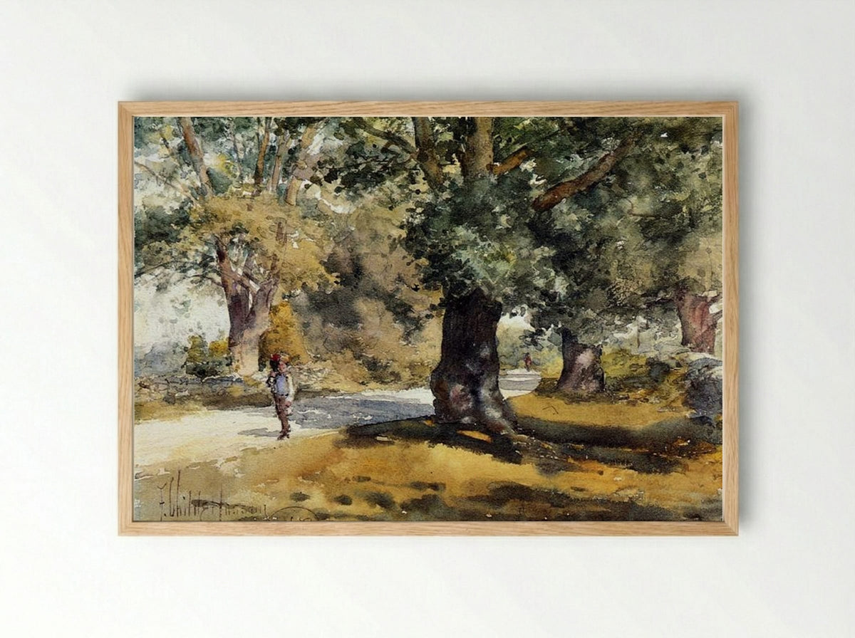 Wayside Inn - Childe Hassam - Framed Print Wood