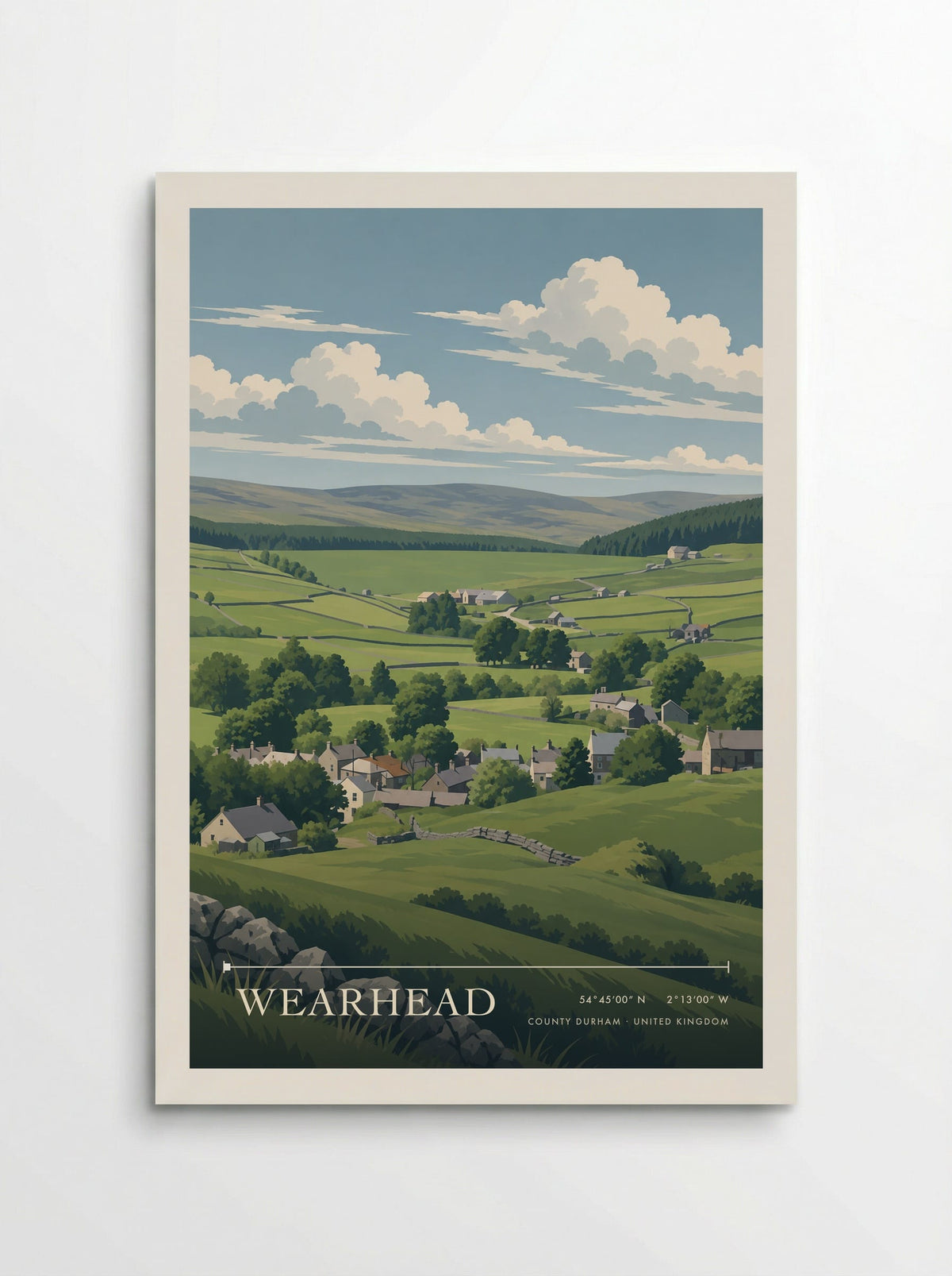 Wearhead, County Durham | Travel Poster - Poster