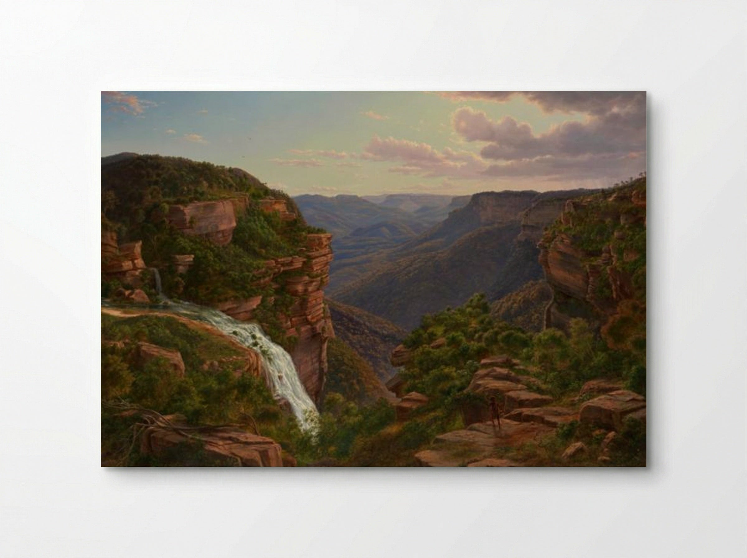 Weatherboard Creek Falls, Jamieson's Valley, New South Wales - Eugene von Guerard - Poster