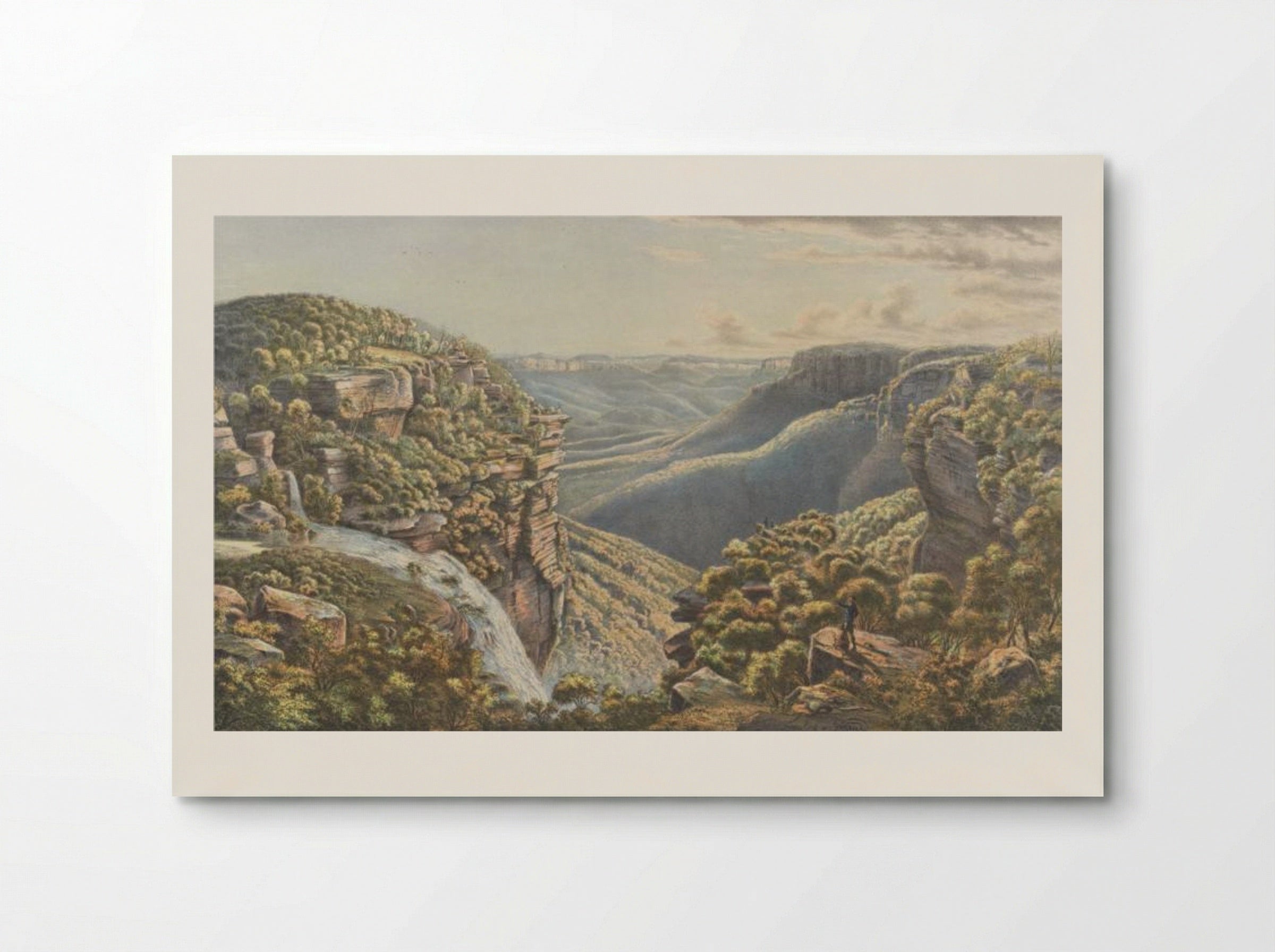 Weatherboard Fall, N.S.W. - Eugene von Guerard - Poster