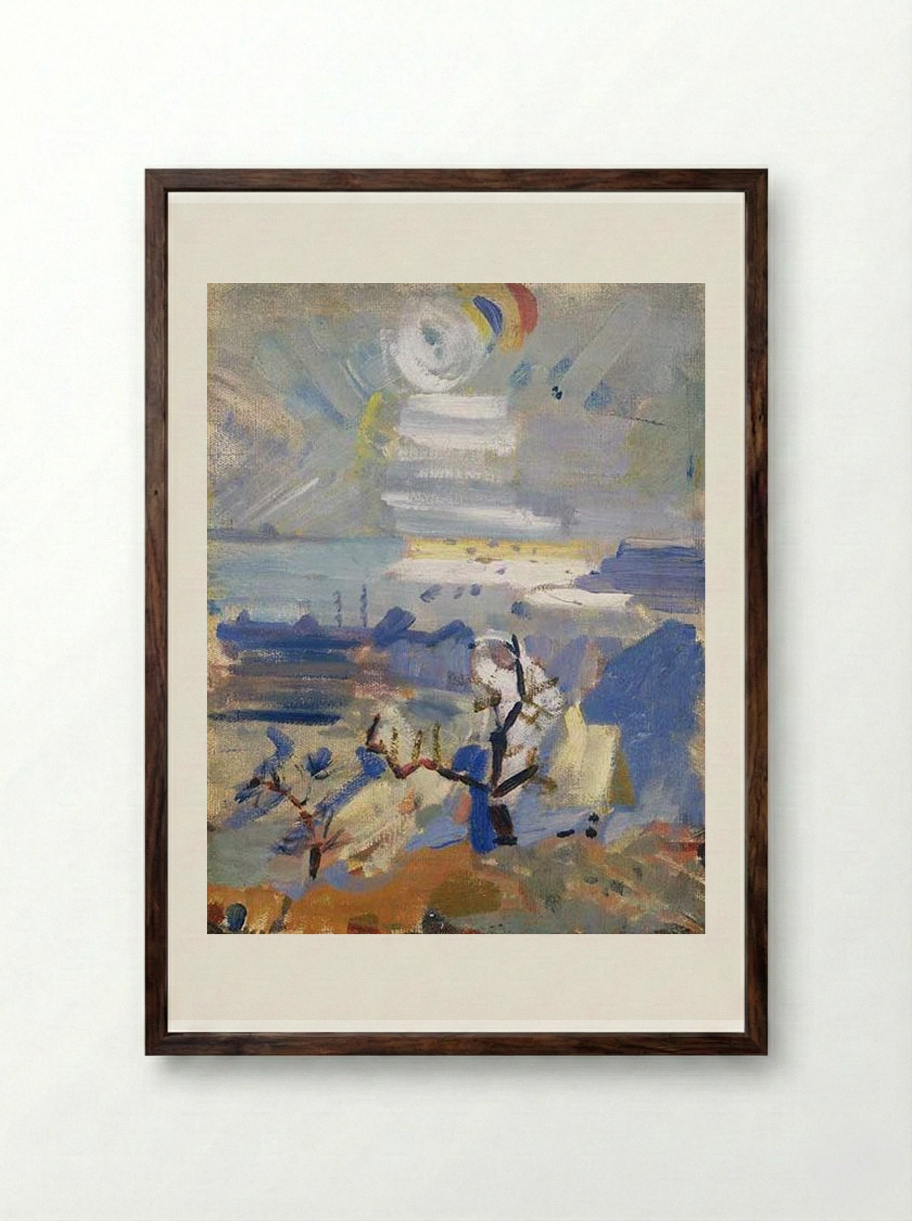 Weehawken Sequence, No. 30 - John Marin - Framed Print Dark Wood