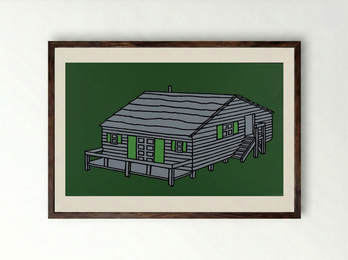 Weekend Cabin - Patrick Caulfield - Framed Print Dark Wood