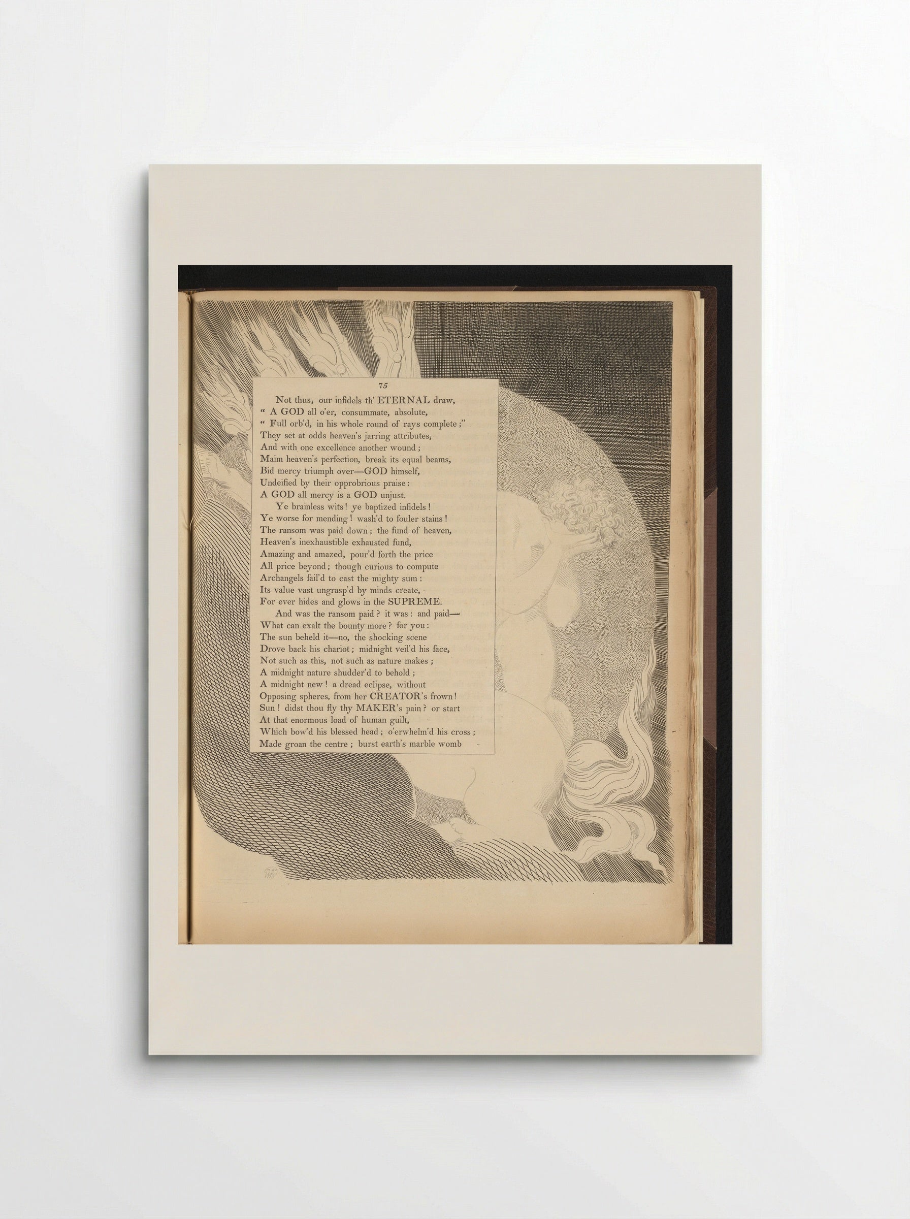 Weeping Figure and Horse - William Blake - Poster