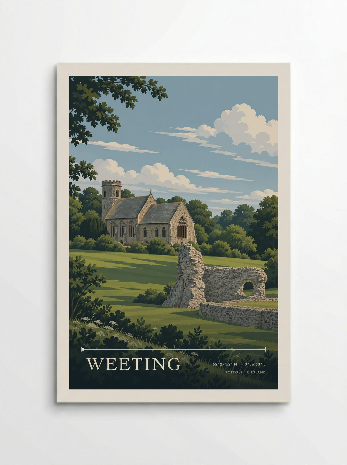 Weeting, Norfolk | Travel Poster - Poster