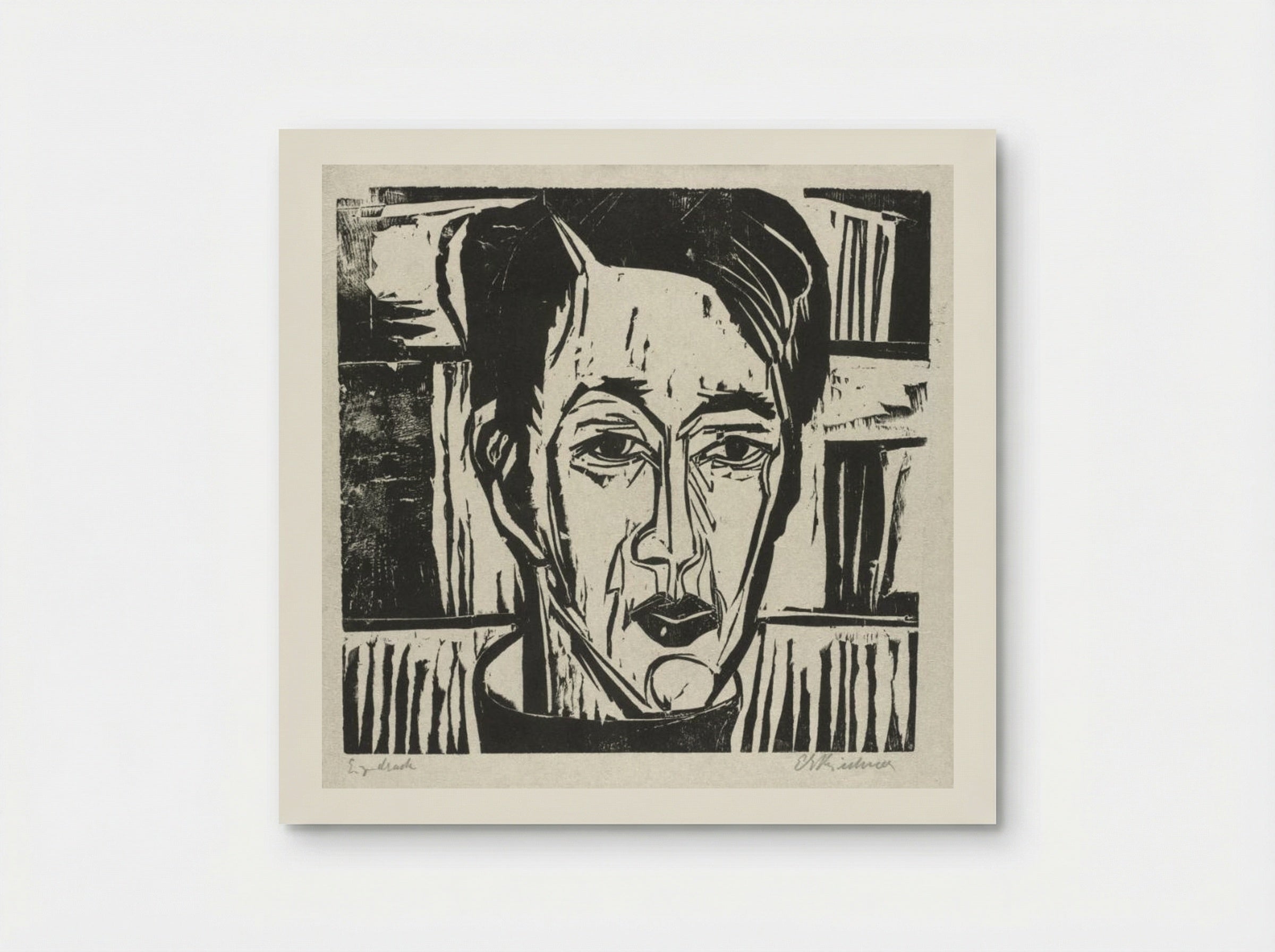 Wehrlin, Facing front - Ernst Ludwig Kirchner - Poster