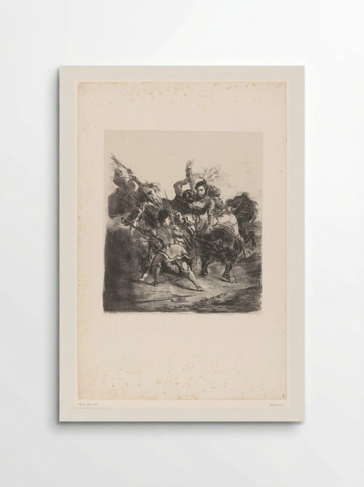 Weislingen Captured by the Men of Götz - Eugène Delacroix - Poster