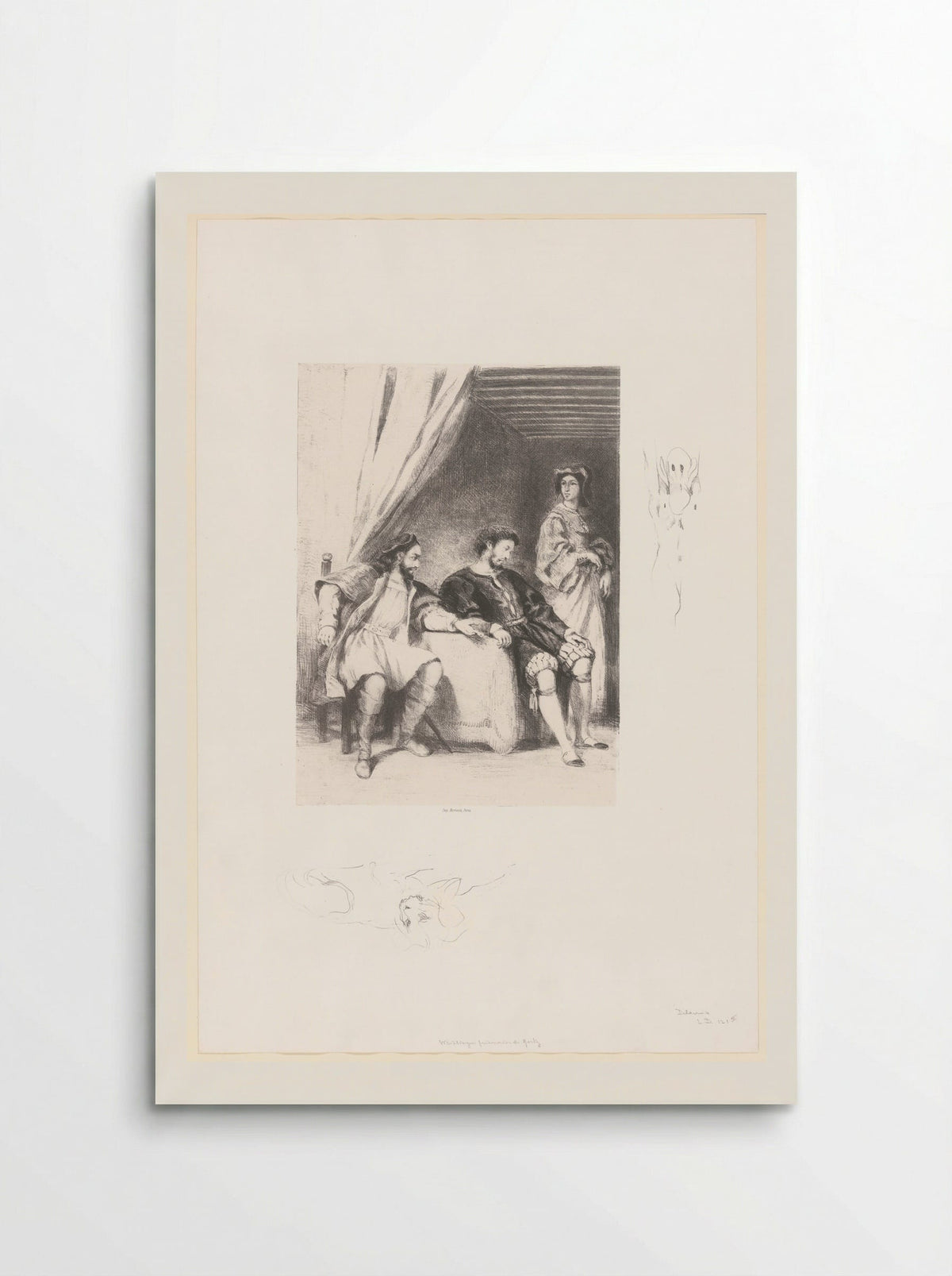 Weislingen Held Prisoner by Götz - Eugène Delacroix - Poster