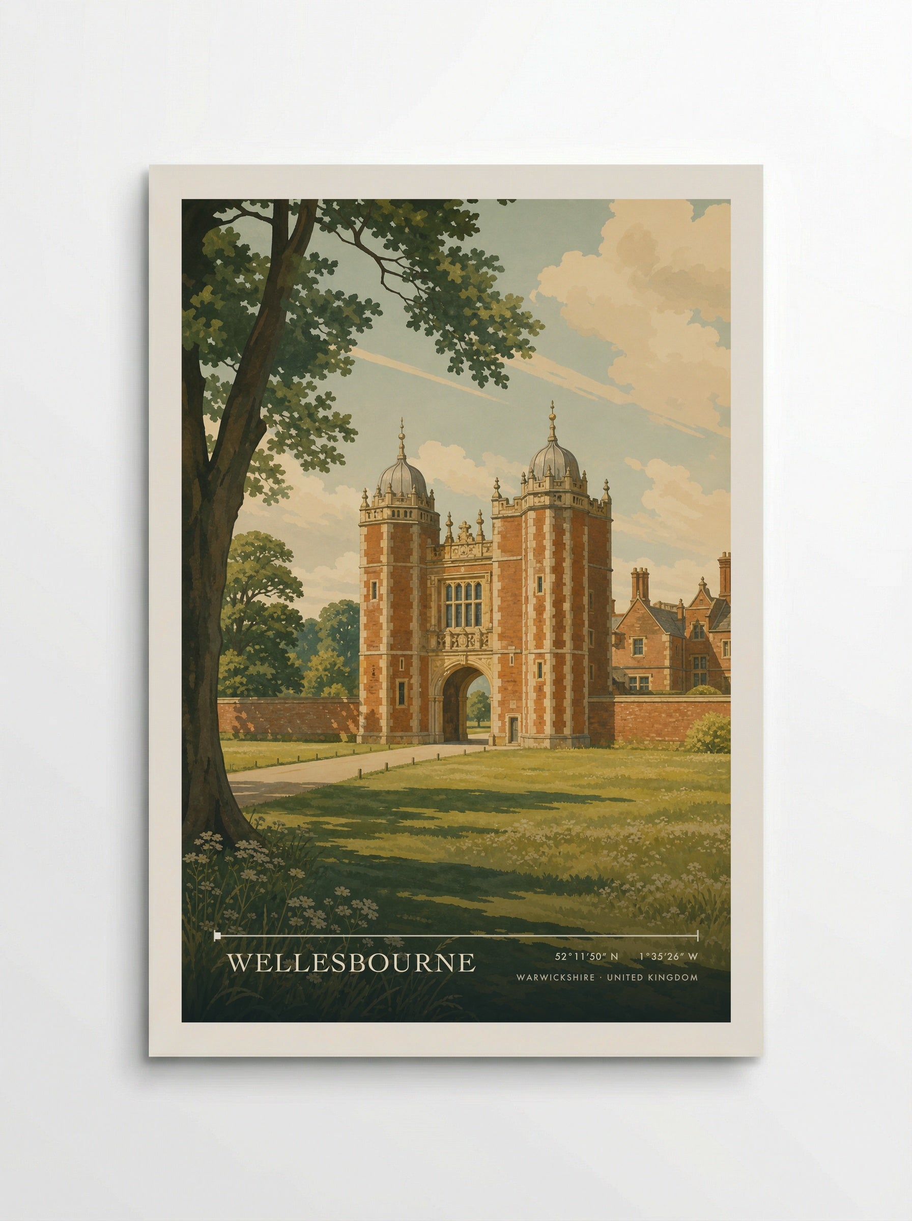 Wellesbourne Warwickshire United Kingdom Travel Poster - Poster