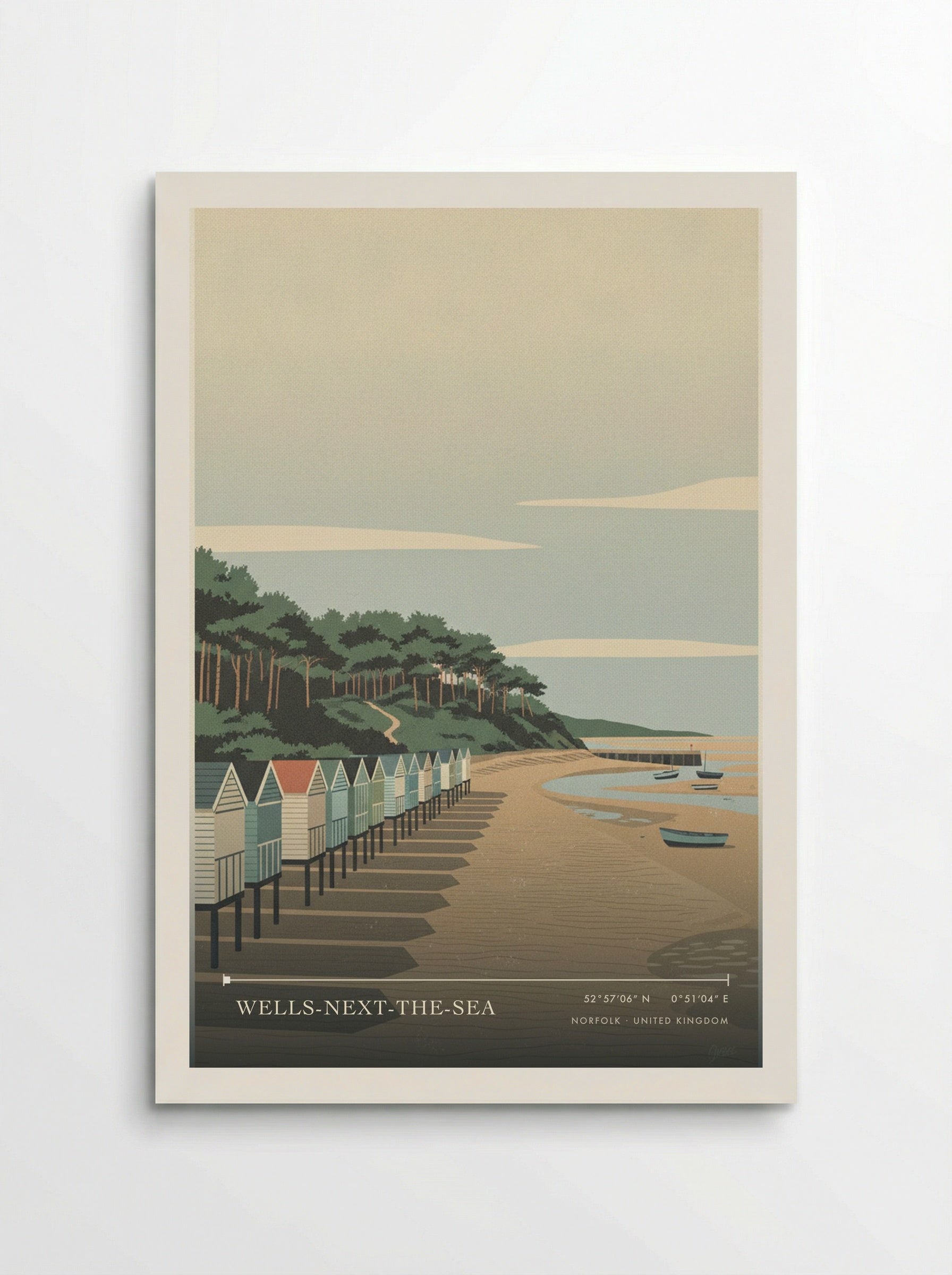 Wells-next-the-Sea Norfolk United Kingdom Travel Poster - Poster