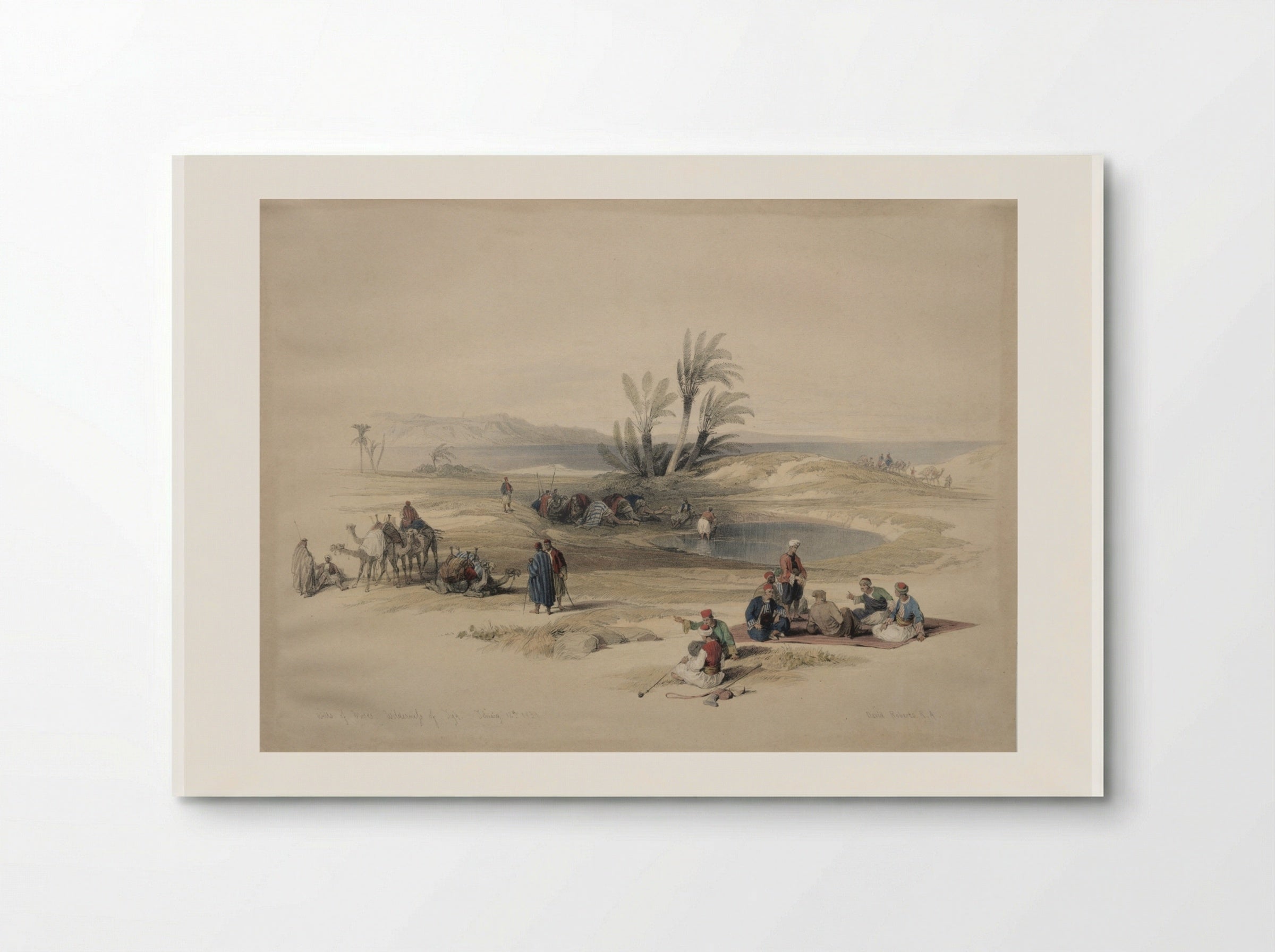 Wells of Moses, Wilderness of Tyh - David Roberts - Poster