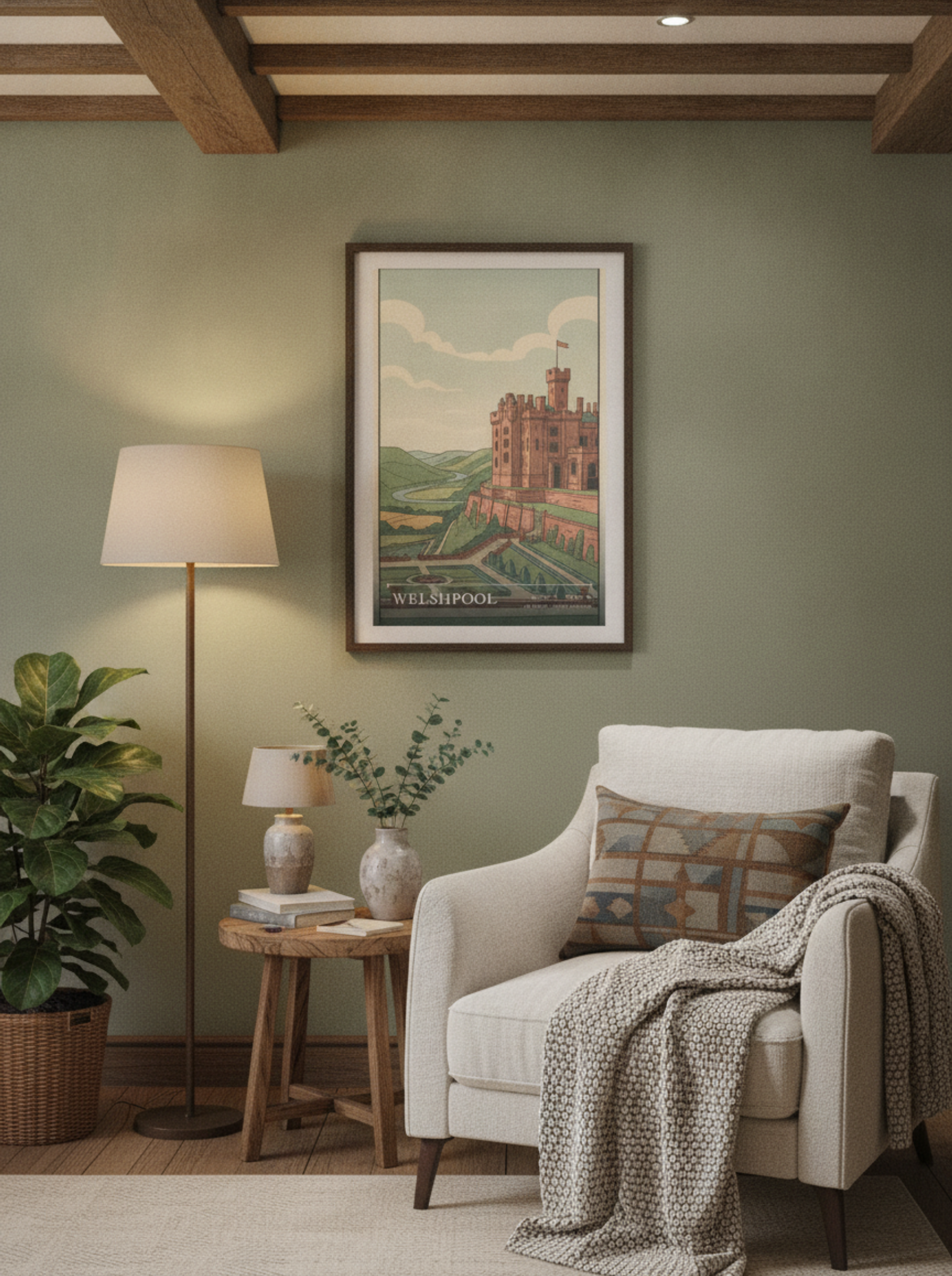 Welshpool Sir Powys United Kingdom Travel Poster - Lifestyle