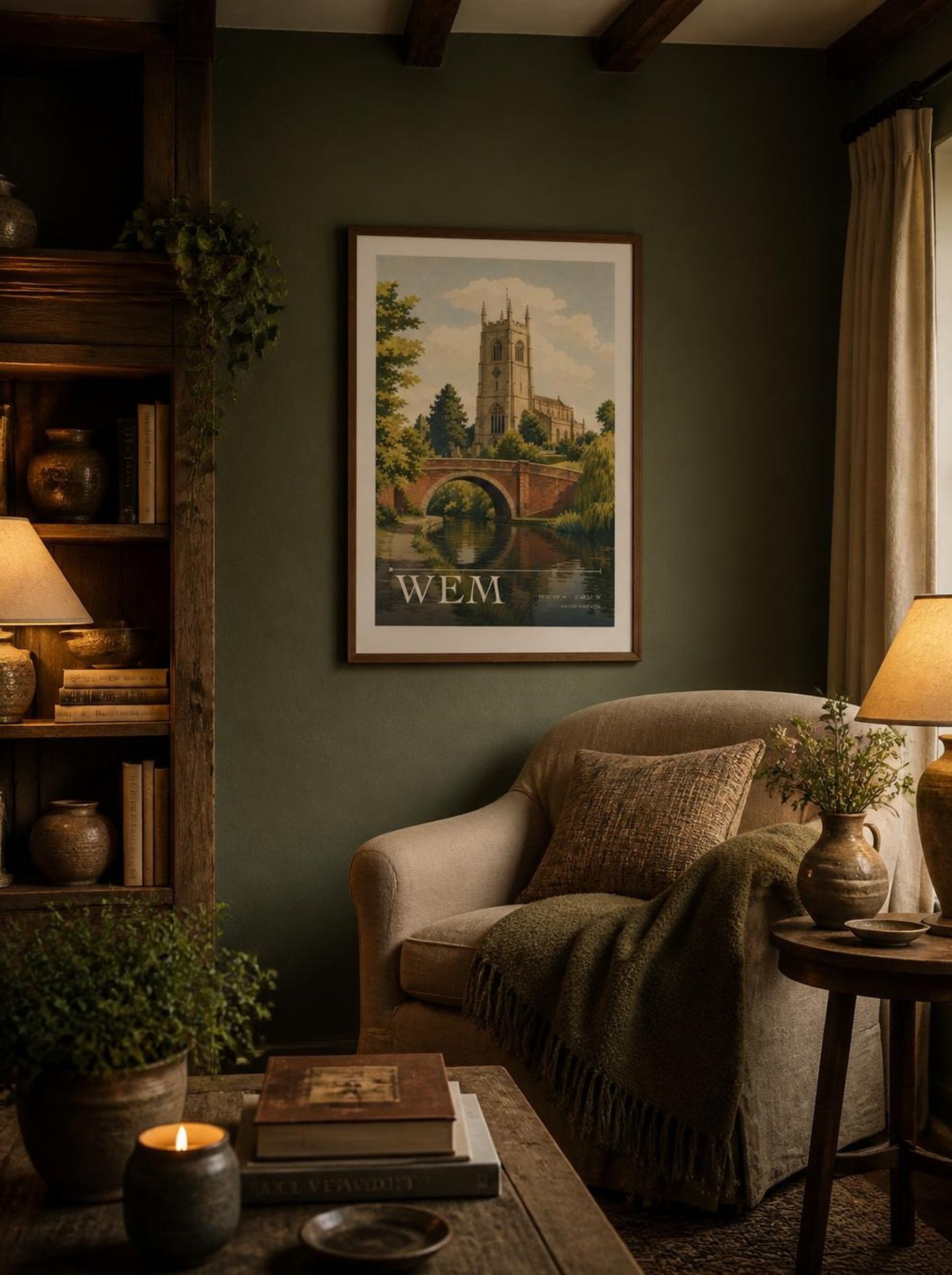 Wem United Kingdom Travel Poster - Lifestyle