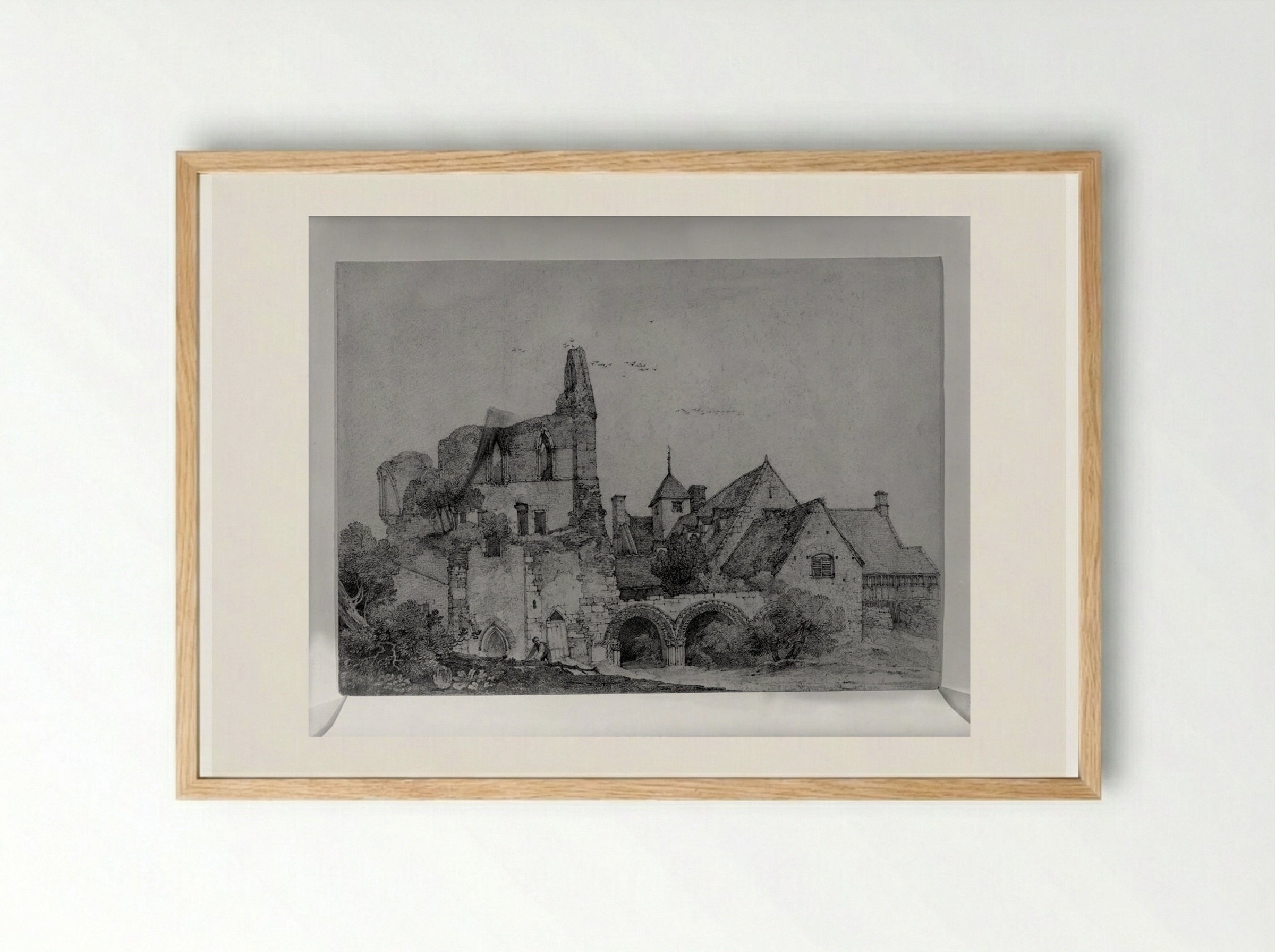 Wenlock Priory - John Sell Cotman - Framed Print Wood