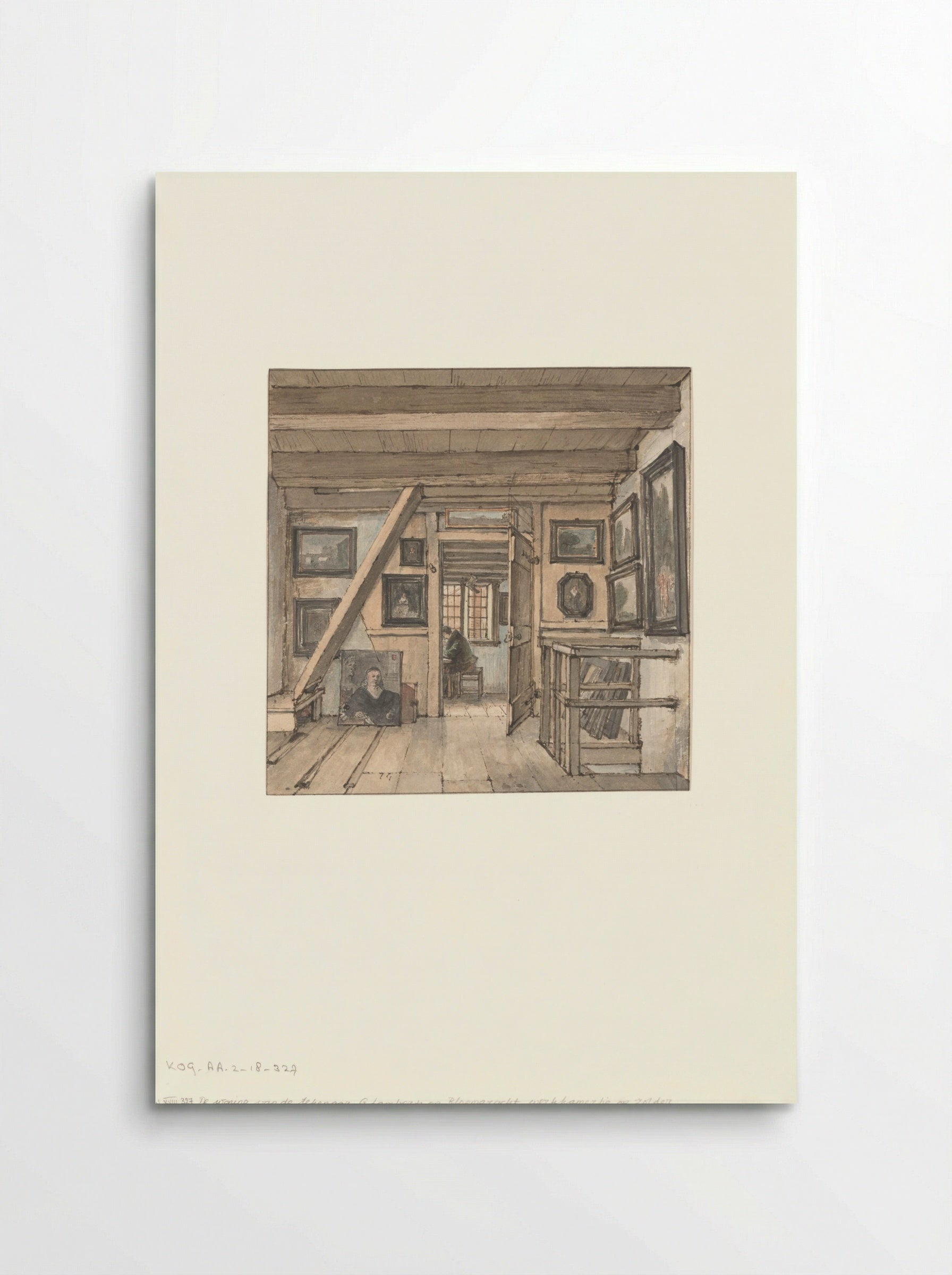 Werkkamer van de kunstenaar - Gerrit Lamberts - Poster