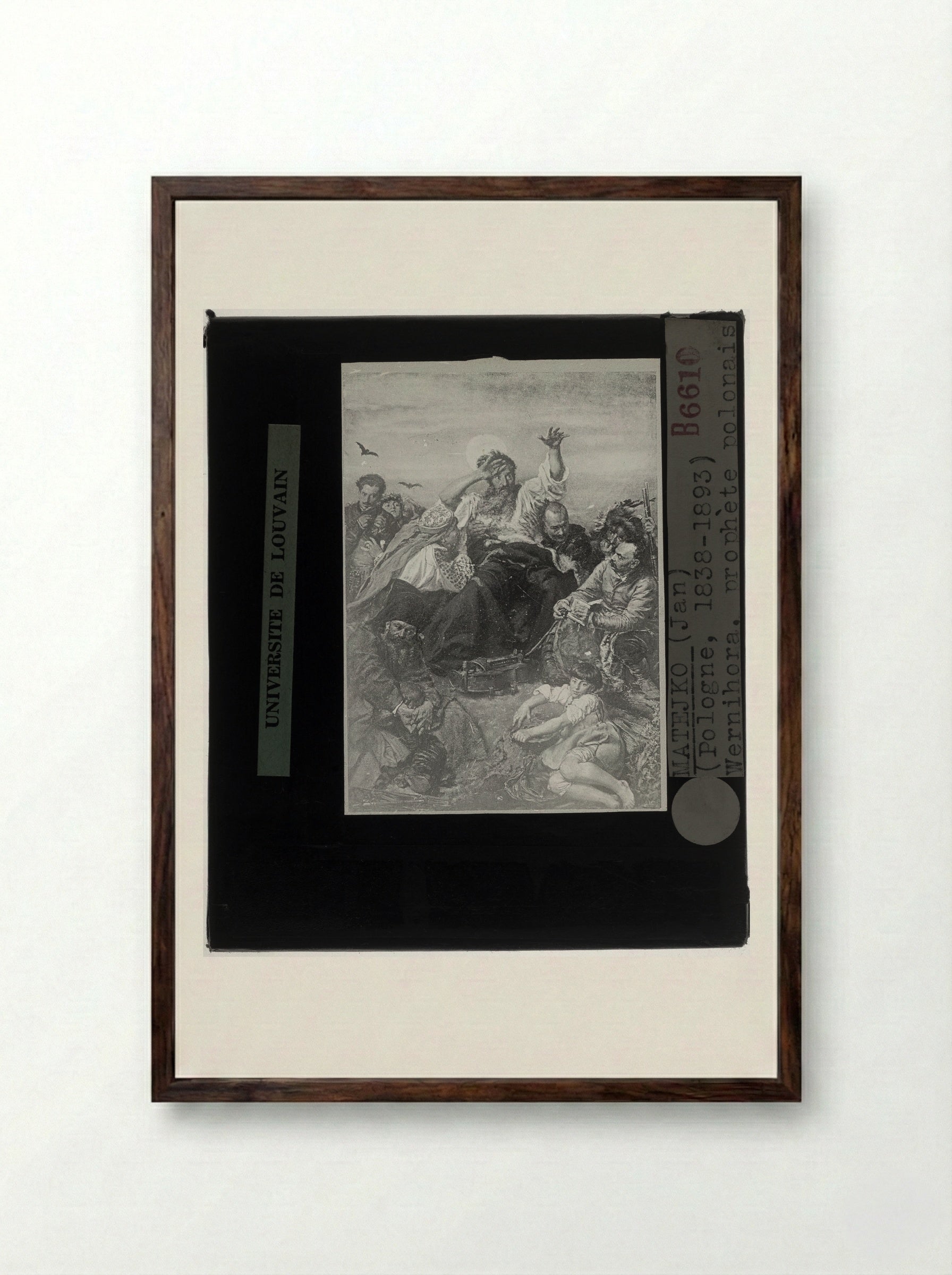 Wernyhora - Jan Matejko - Framed Print Dark Wood