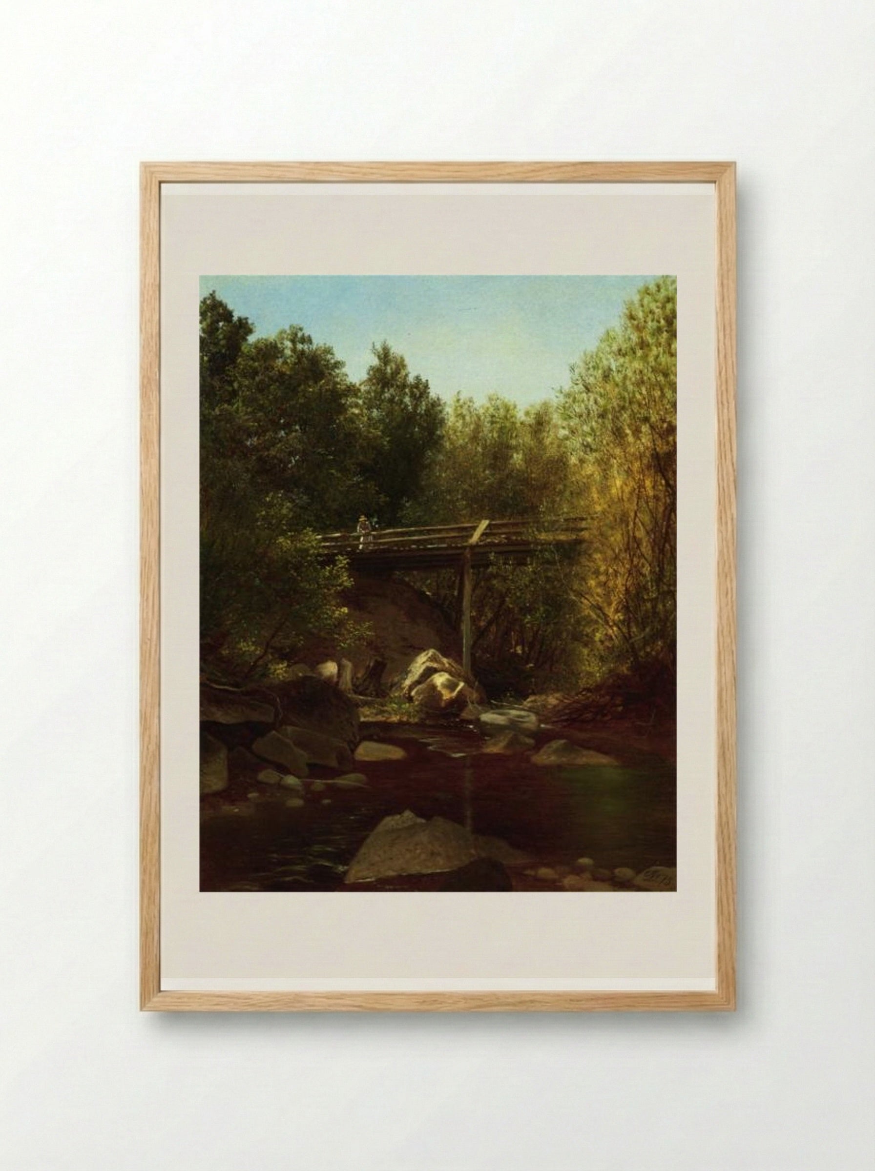 West Cornwall, Connecticut - David Johnson - Framed Print Wood