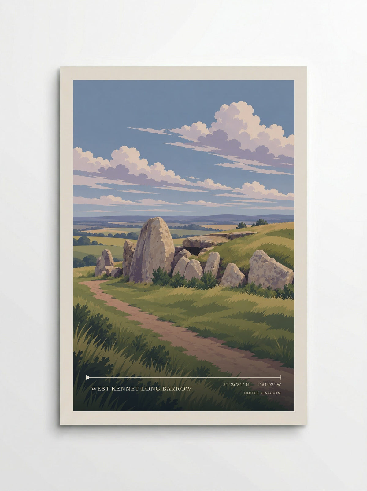 West Kennet Long Barrow | Travel Poster - Poster