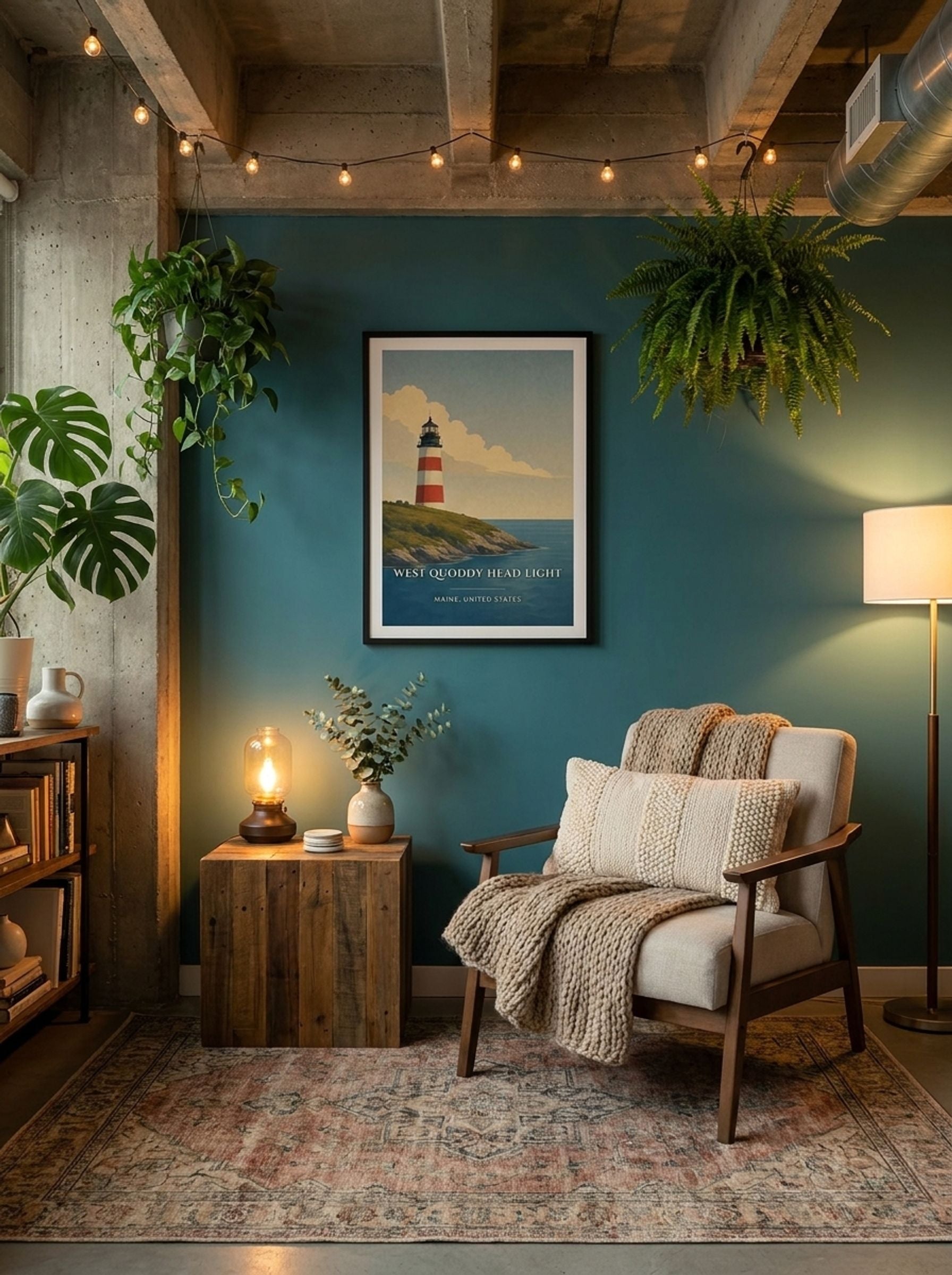 West Quoddy Head Light Travel Poster Artwork - Lifestyle