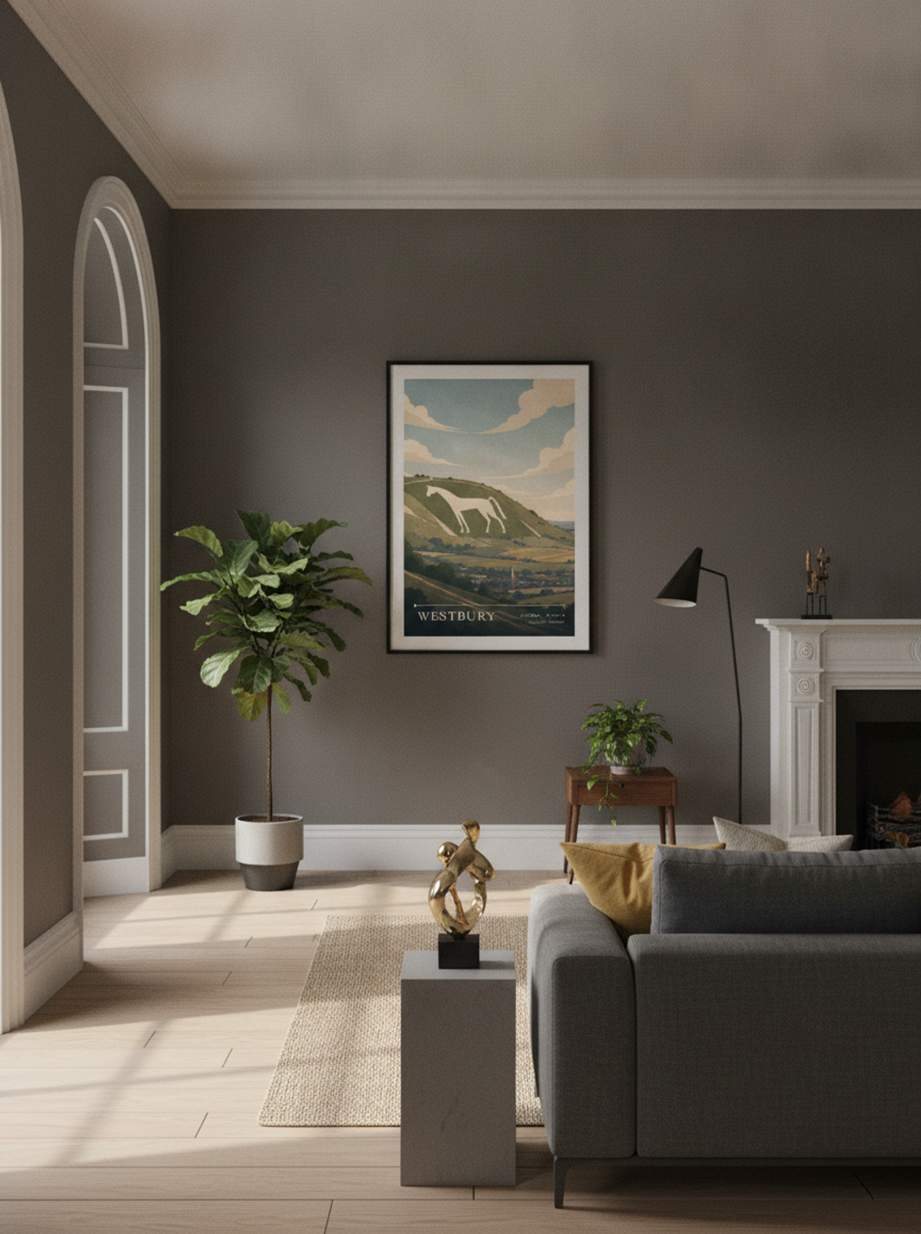 Westbury Wiltshire England Travel Poster - Lifestyle
