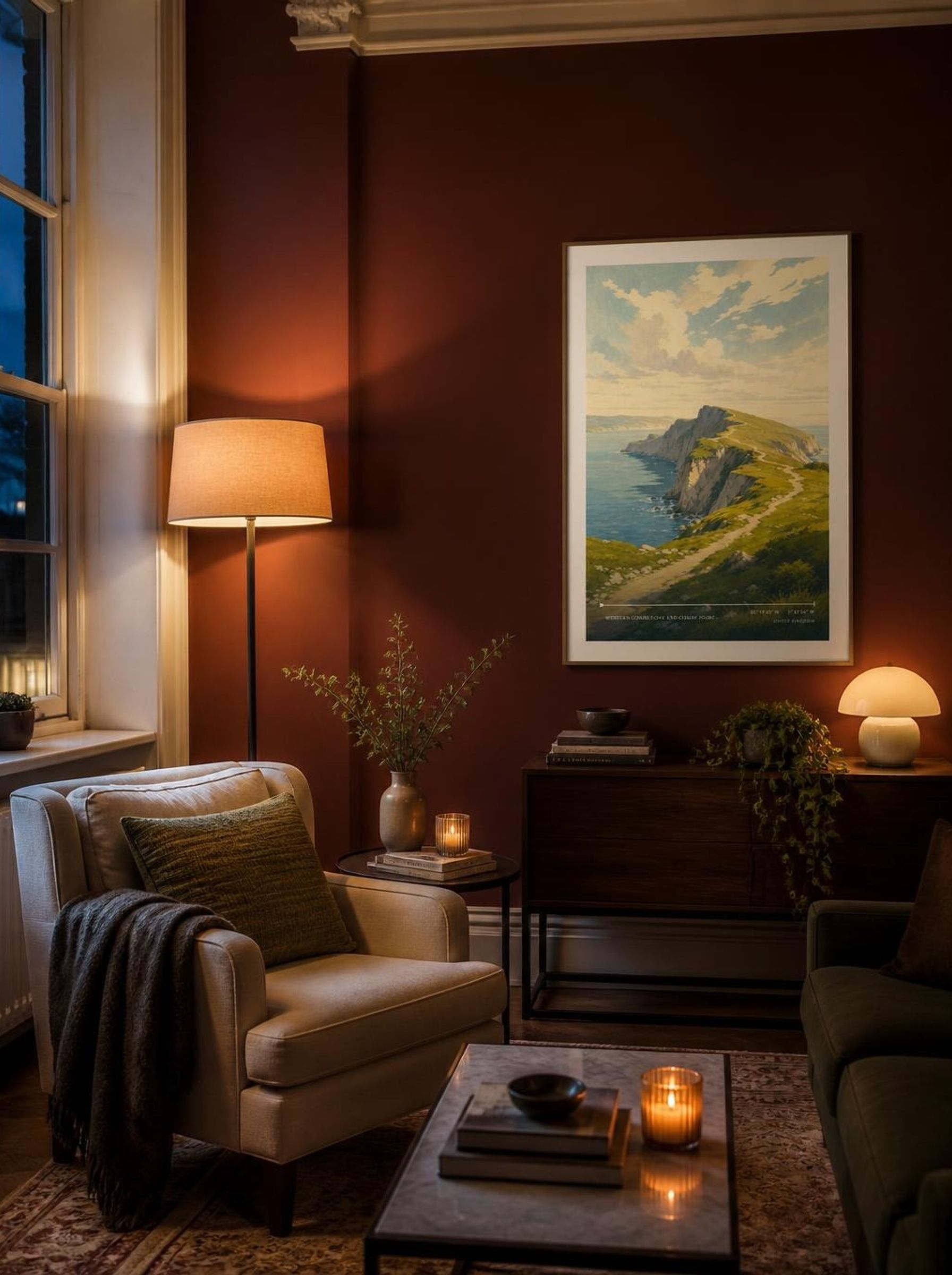 Western Combe Cove and Combe Point United Kingdom Travel Poster - Lifestyle