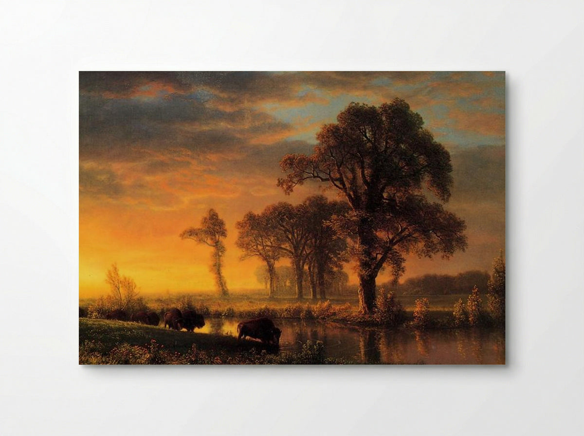Western Kansas - Albert Bierstadt - Poster