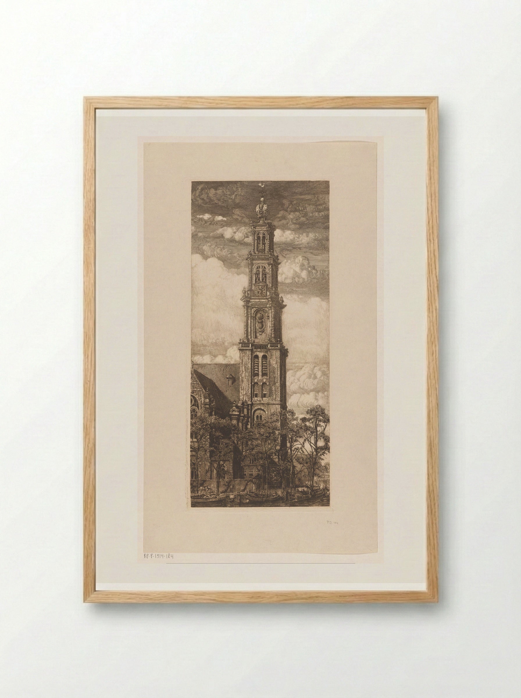 Westertoren in Amsterdam - Pieter Dupont - Framed Print Wood