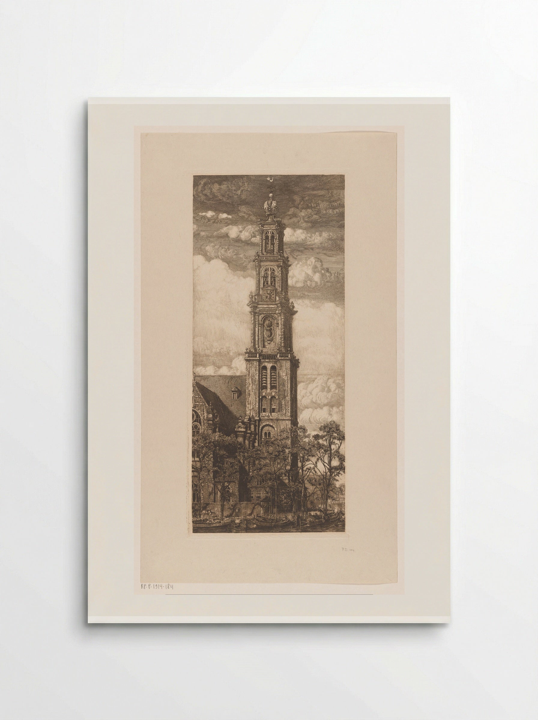 Westertoren in Amsterdam - Pieter Dupont - Poster
