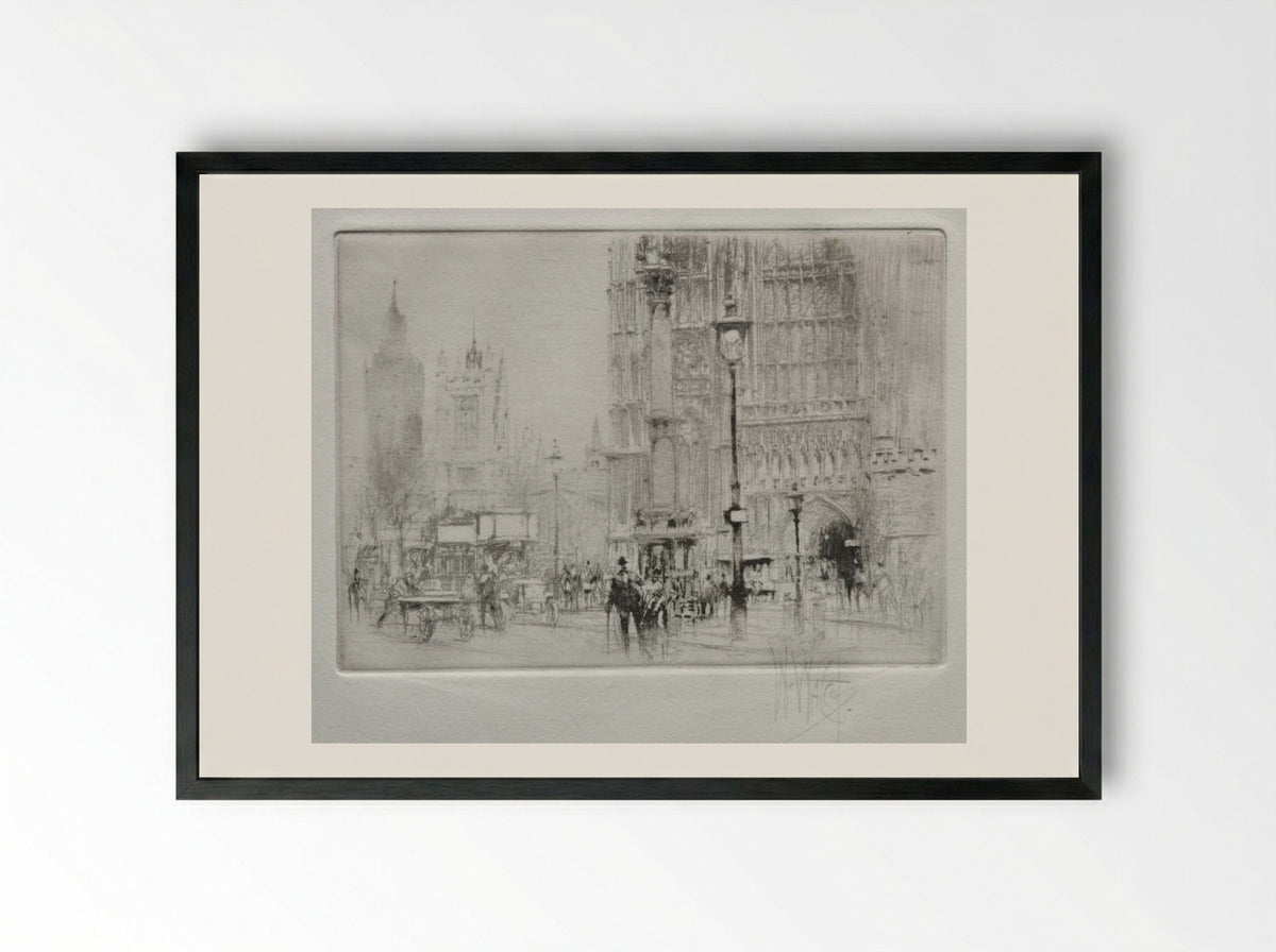 Westminster Abbey - William Walcot - Framed Print Black