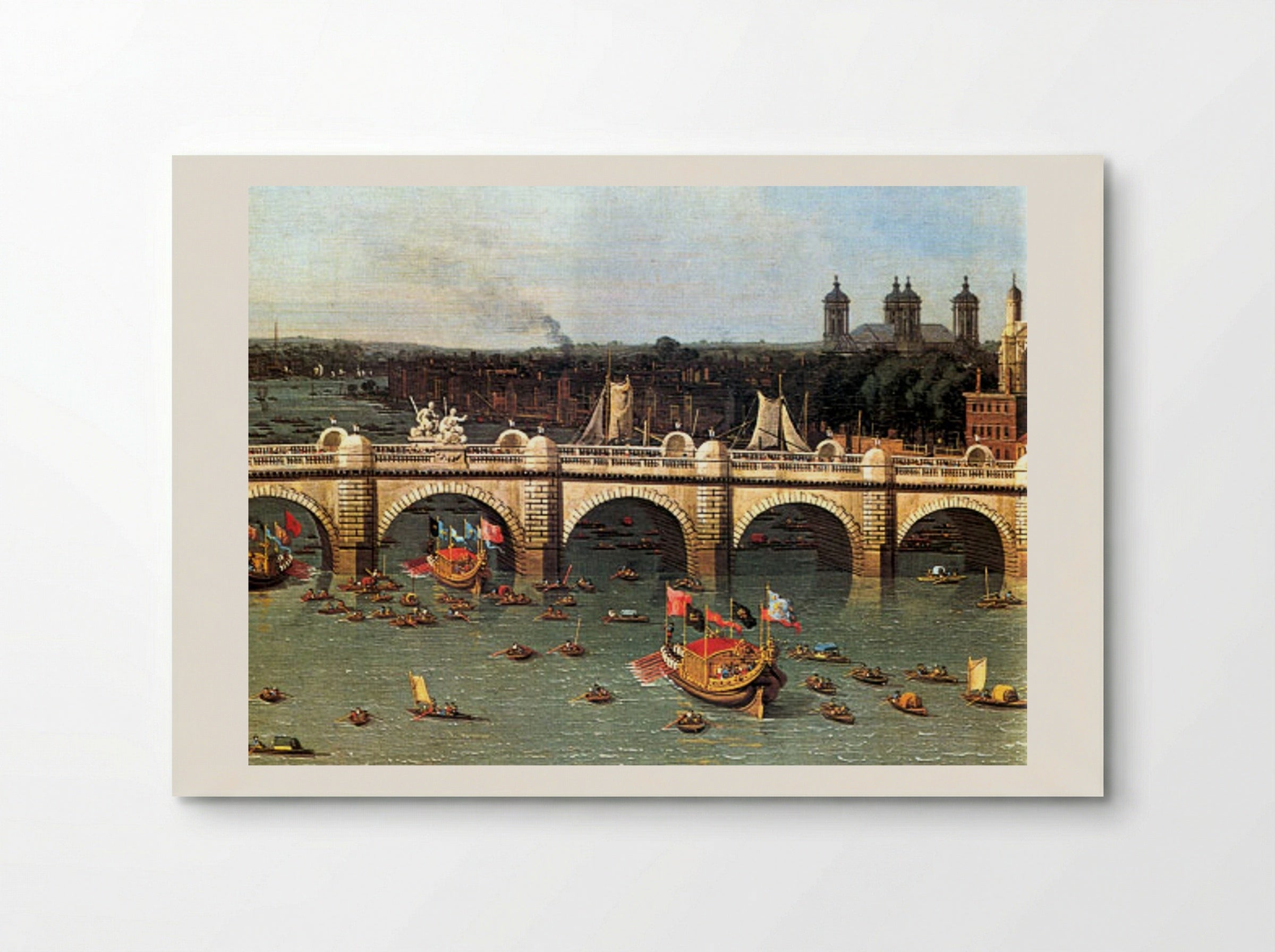 Westminster Bridge from the north on Lord Mayor's Day - Canaletto - Poster