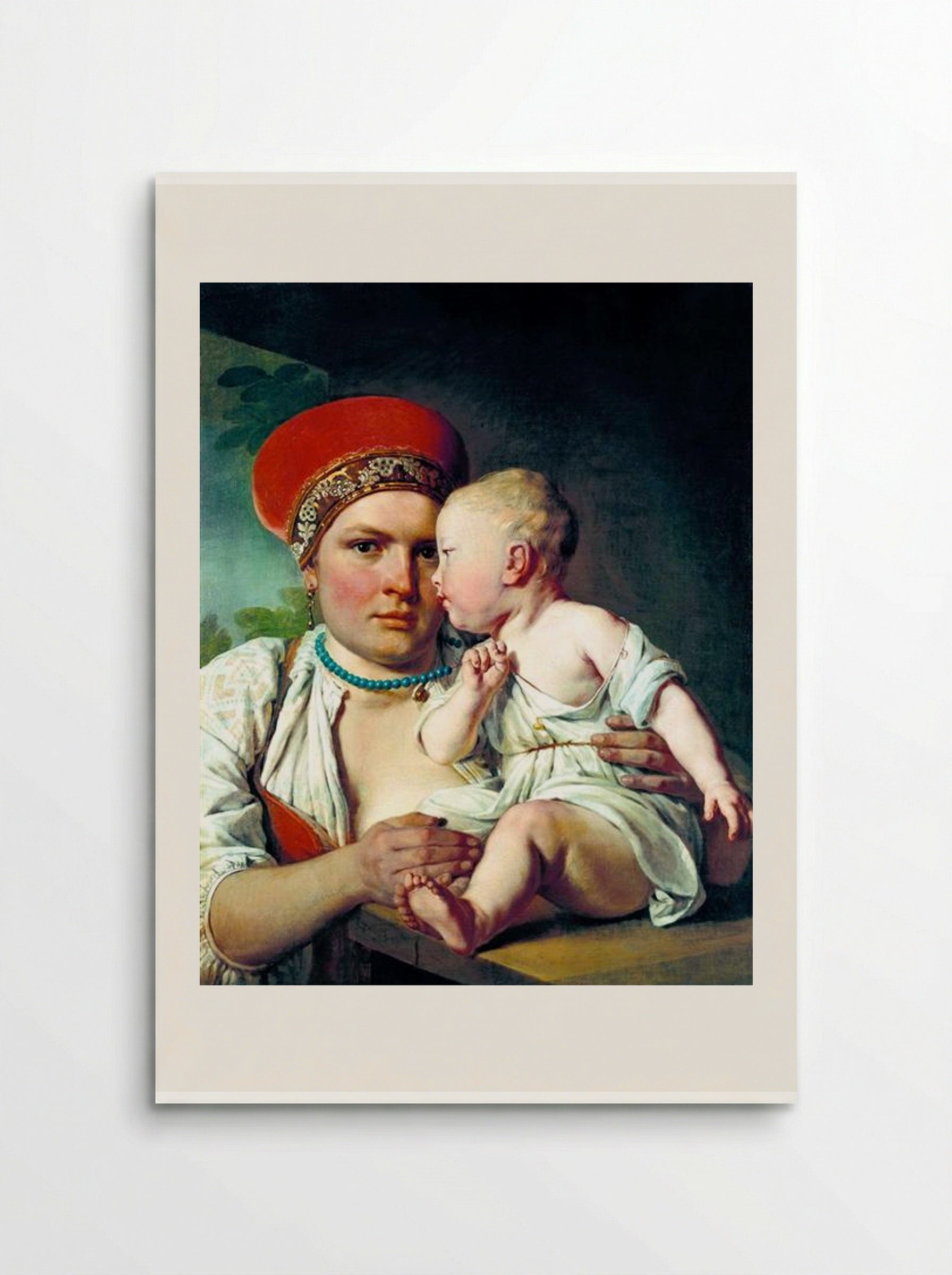 Wet-Nurse with a Child - Alexey Venetsianov - Poster
