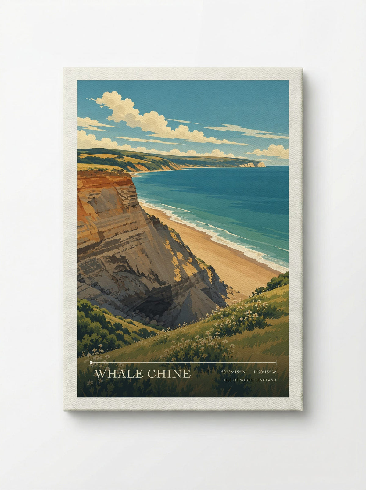 Whale Chine, Isle of Wight | Travel Poster - Canvas
