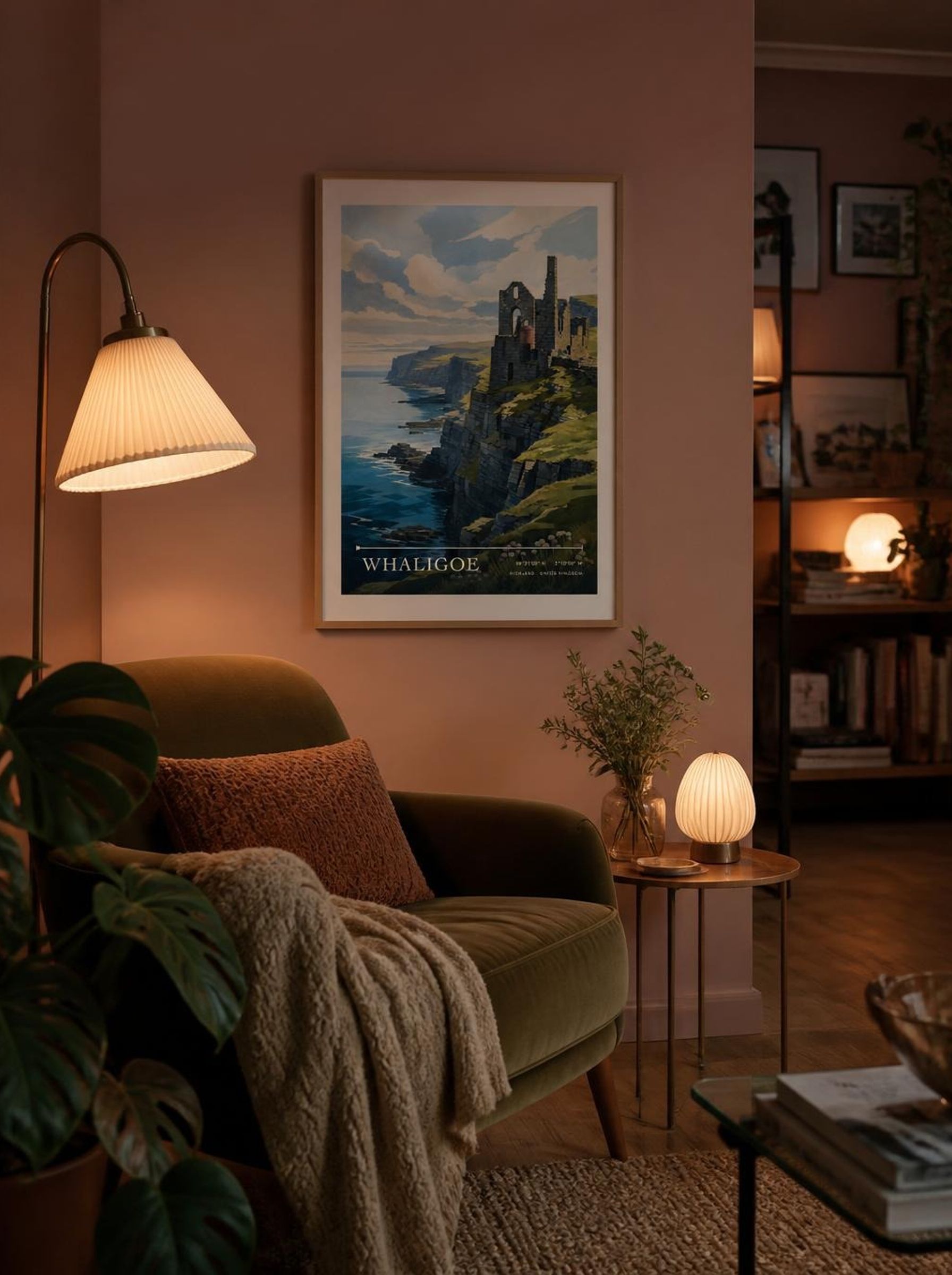 Whaligoe Highland United Kingdom Travel Poster - Lifestyle