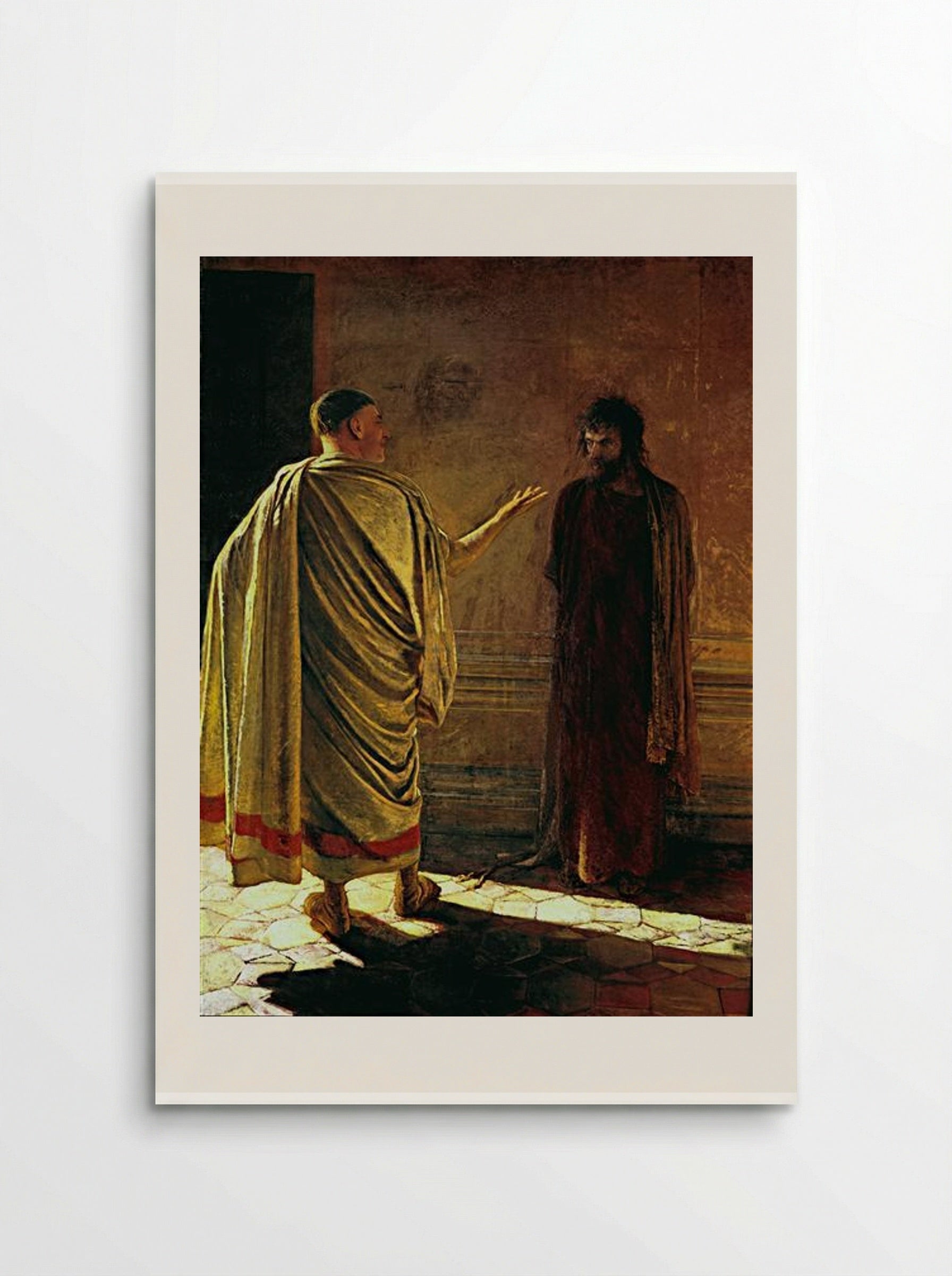 What is Truth? Christ and Pilate - Nikolai Ge - Poster