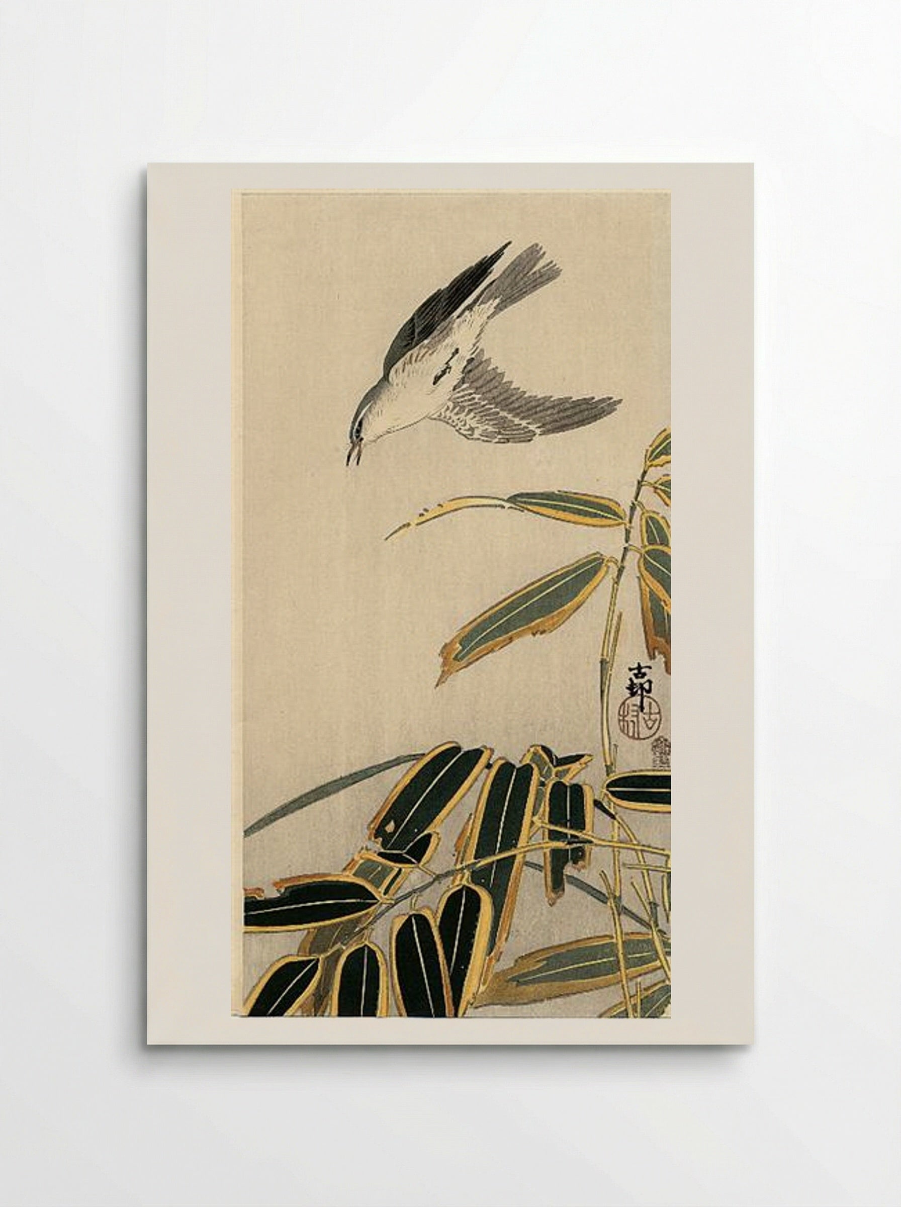 Wheater and Bamboo - Ohara Koson - Poster